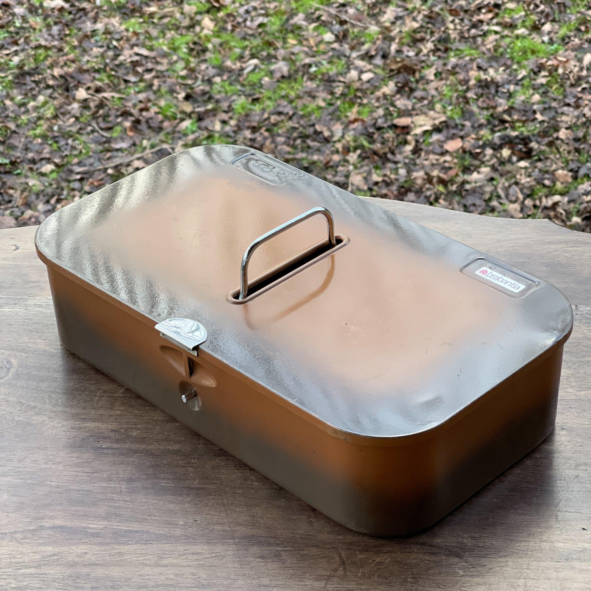 Brabantia metalen poets trommel – vintage huishoudbox Made in Holland - The Collectionist