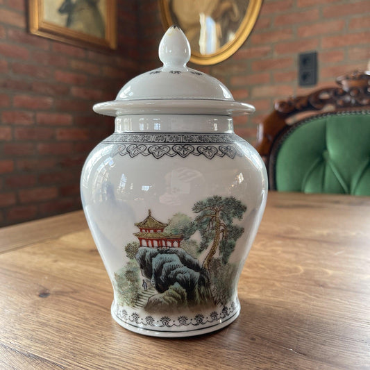 Chinese porseleinen pot met deksel - Bamestra Curiosa