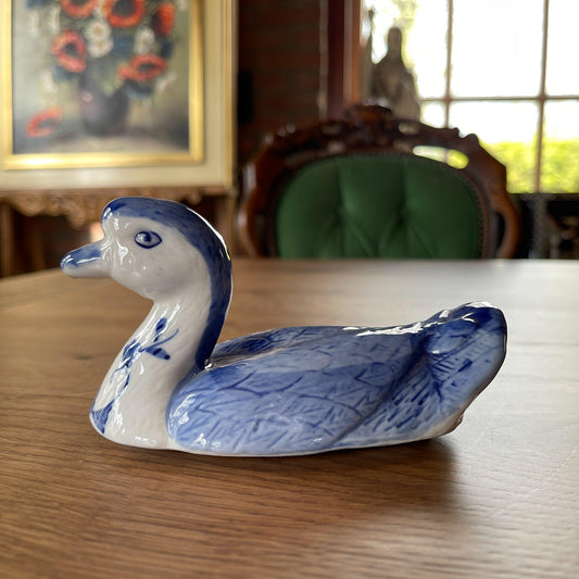 Deksel Eendje Delfts Blauw - Bamestra Curiosa