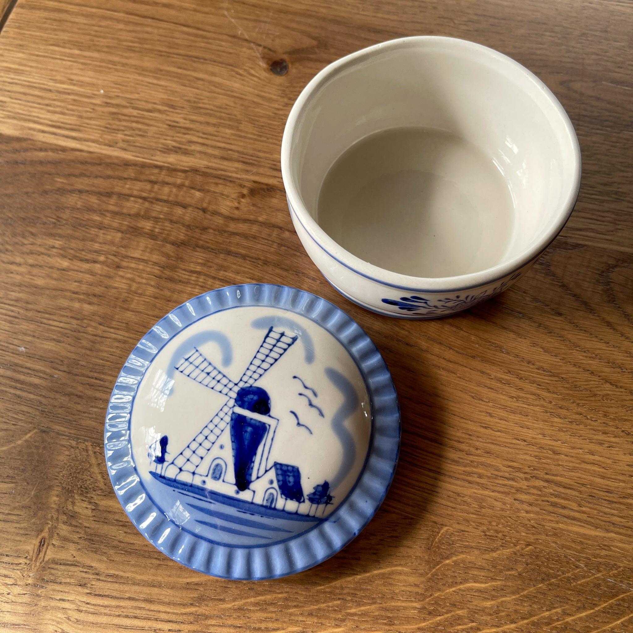 Delfts blauw potje met deksel - The Collectionist