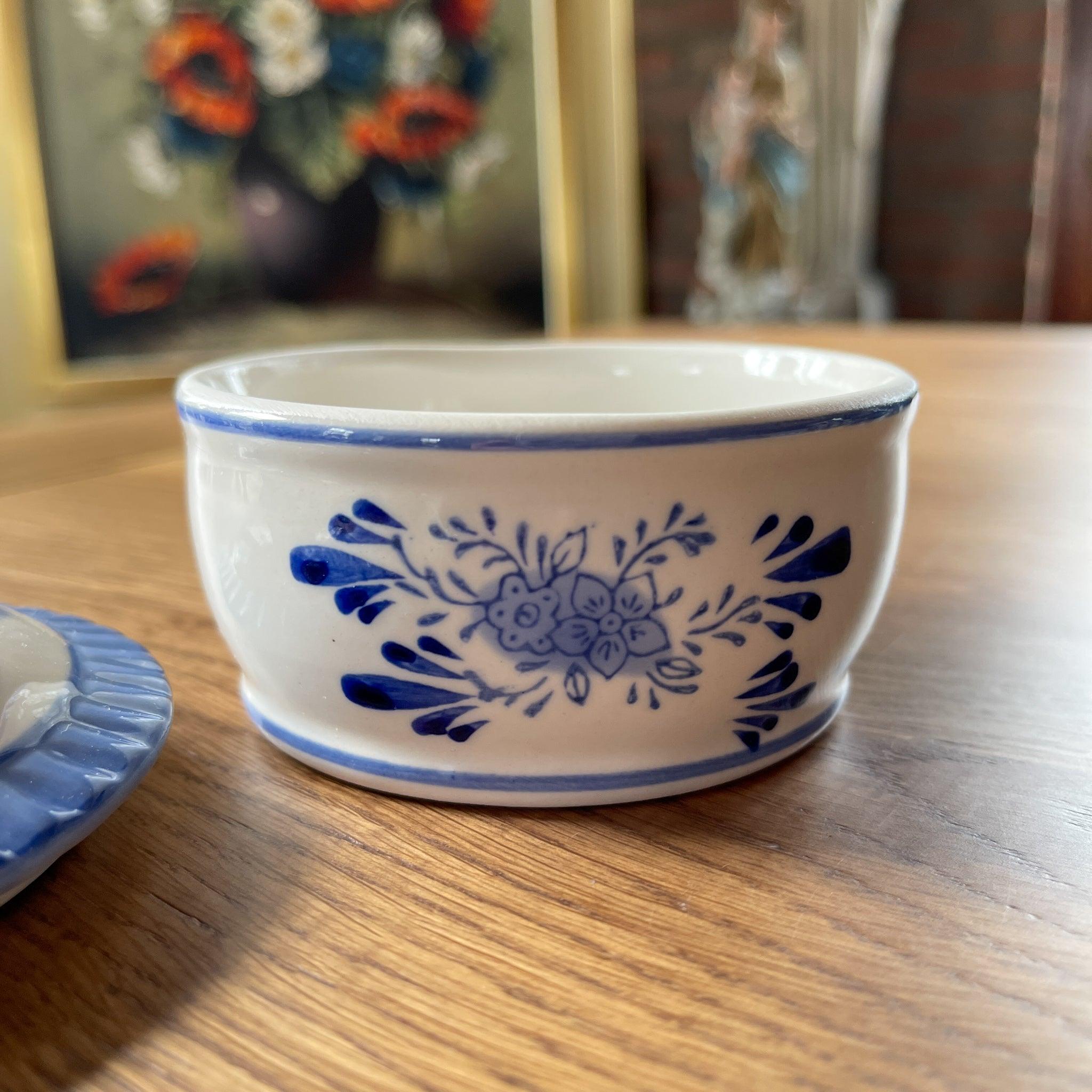 Delfts blauw potje met deksel - The Collectionist