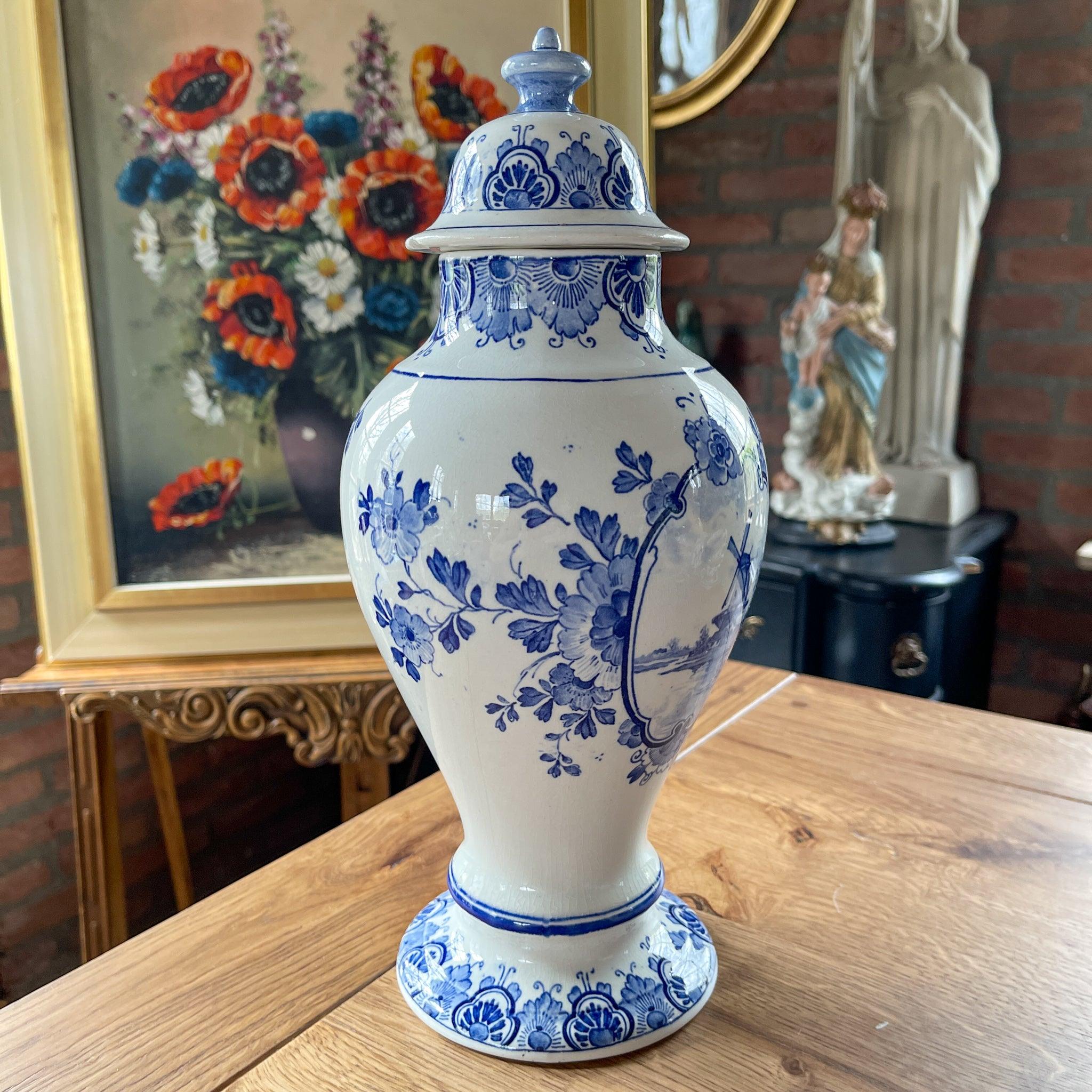 Delfts Blauwe pot met deksel - The Collectionist
