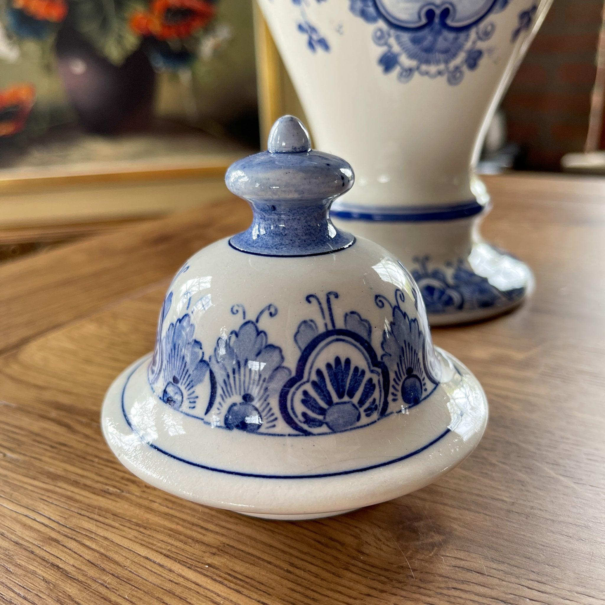 Delfts Blauwe pot met deksel - The Collectionist