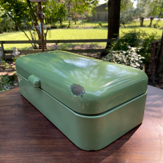 Emaille broodtrommel - Bamestra Curiosa