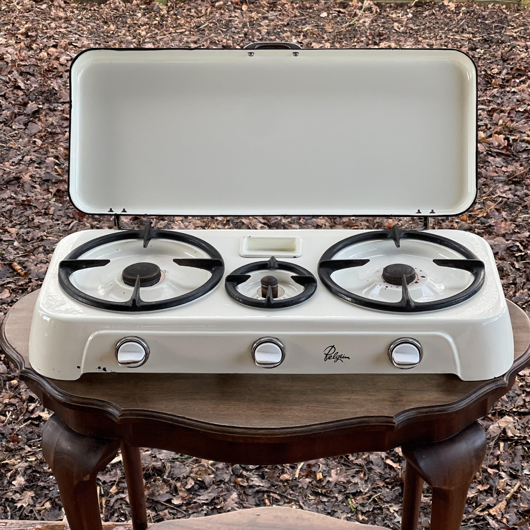 Emaille driepits gasstel van Pelgrim - The Collectionist