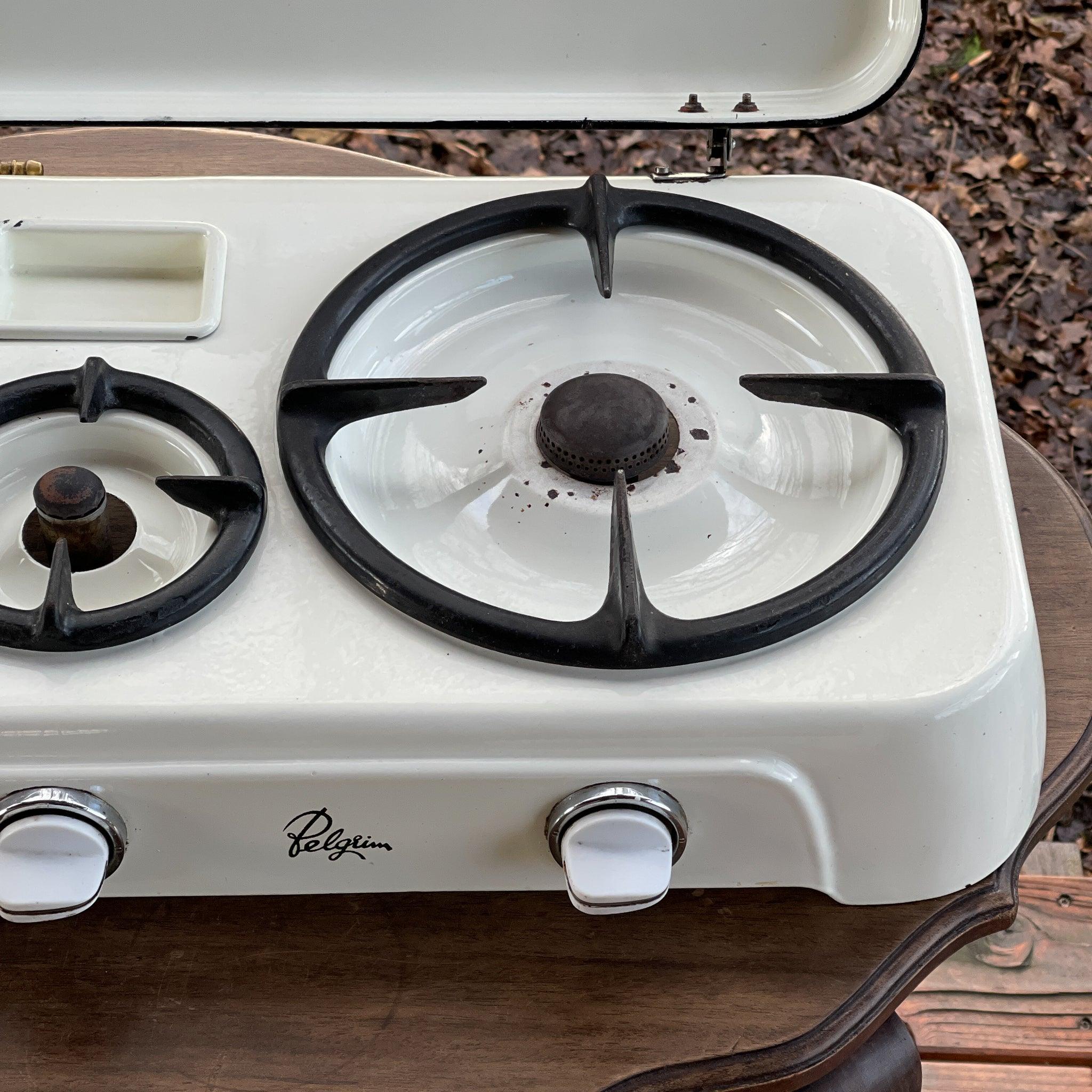 Emaille driepits gasstel van Pelgrim - The Collectionist