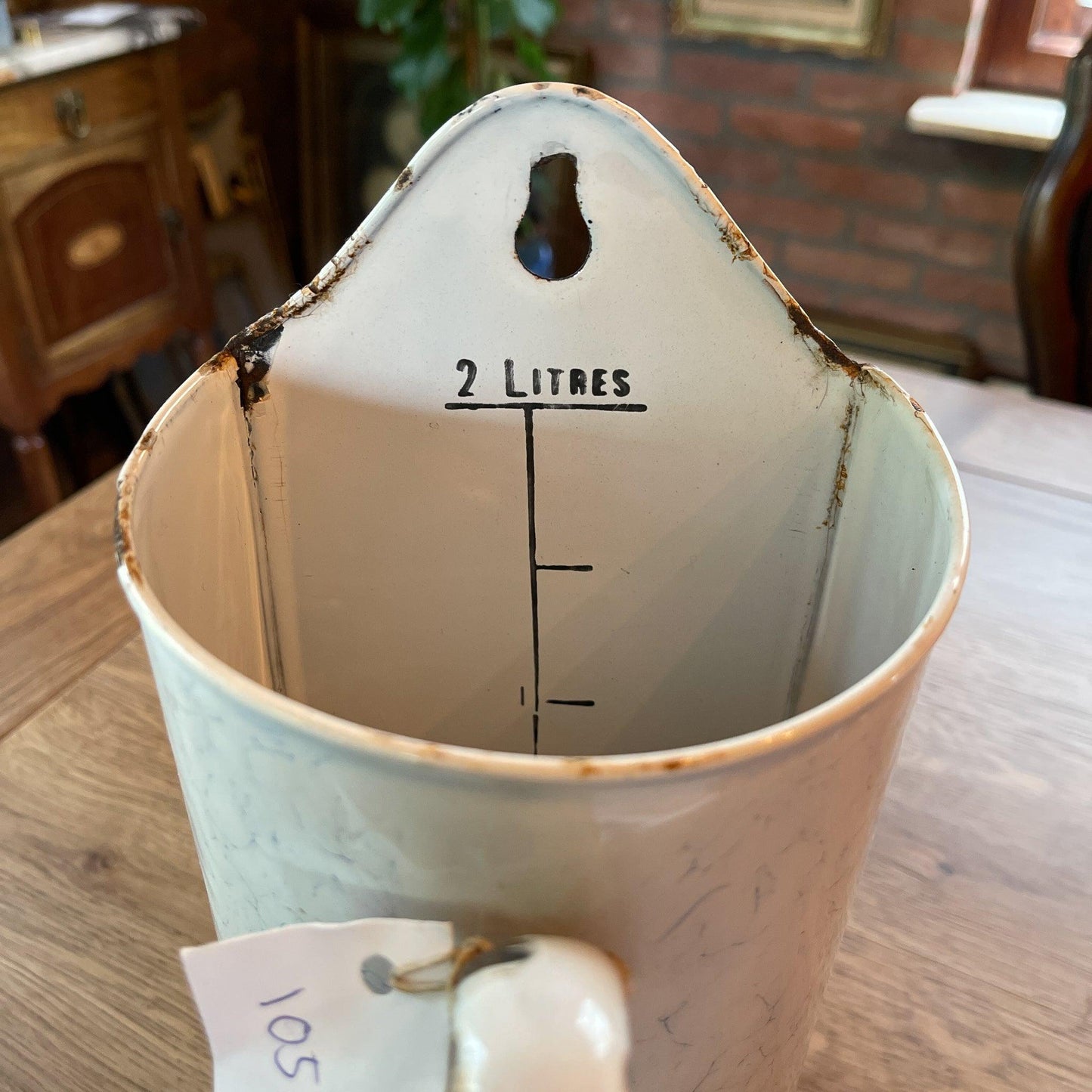 Emaille irrigator 2L - Bamestra Curiosa