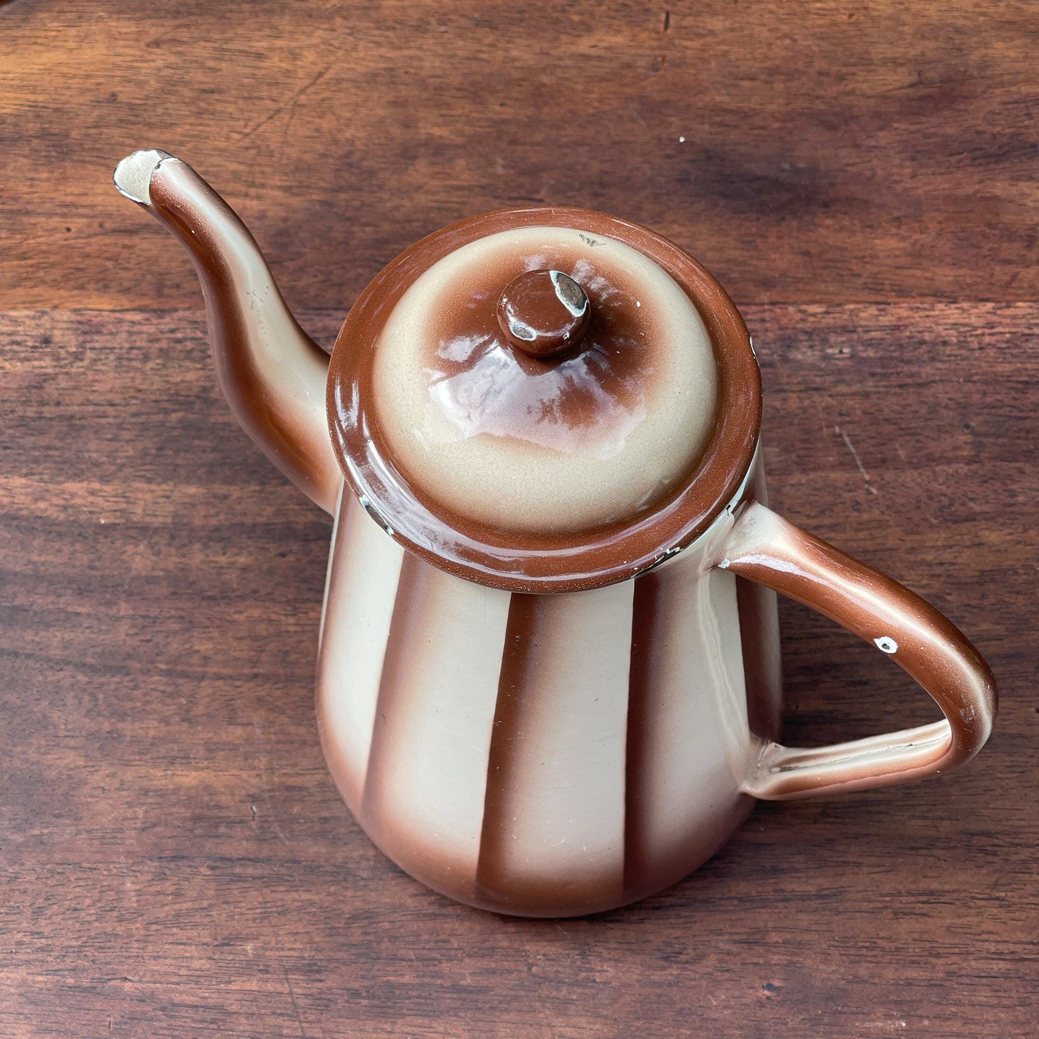 Emaille koffiekan / theekan - The Collectionist