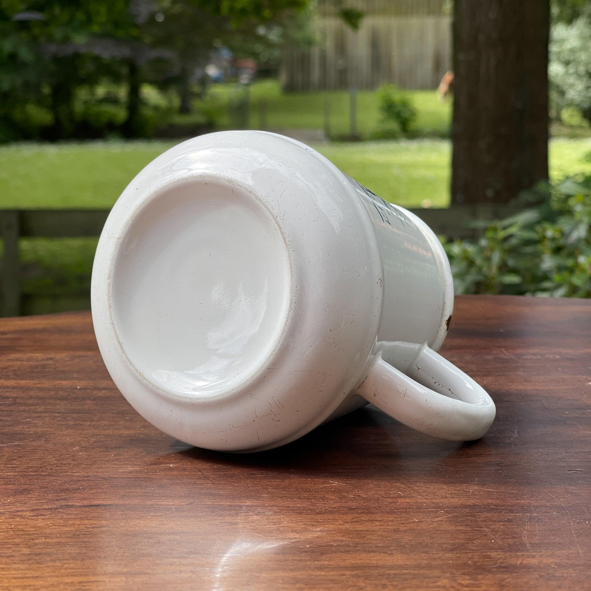 Emaille koffiepot / theepot met molen - The Collectionist