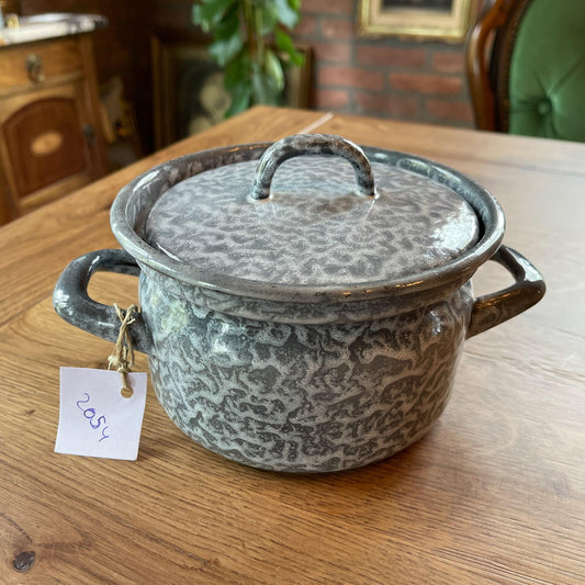 Emaille pannetje met deksel - Bamestra Curiosa
