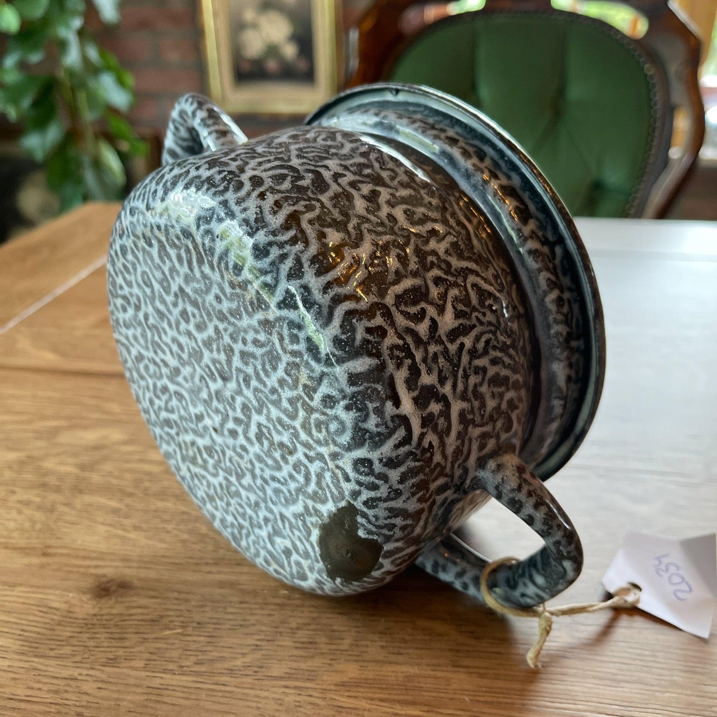 Emaille pannetje met deksel - Bamestra Curiosa