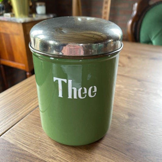 Emaille theebus - Bamestra Curiosa