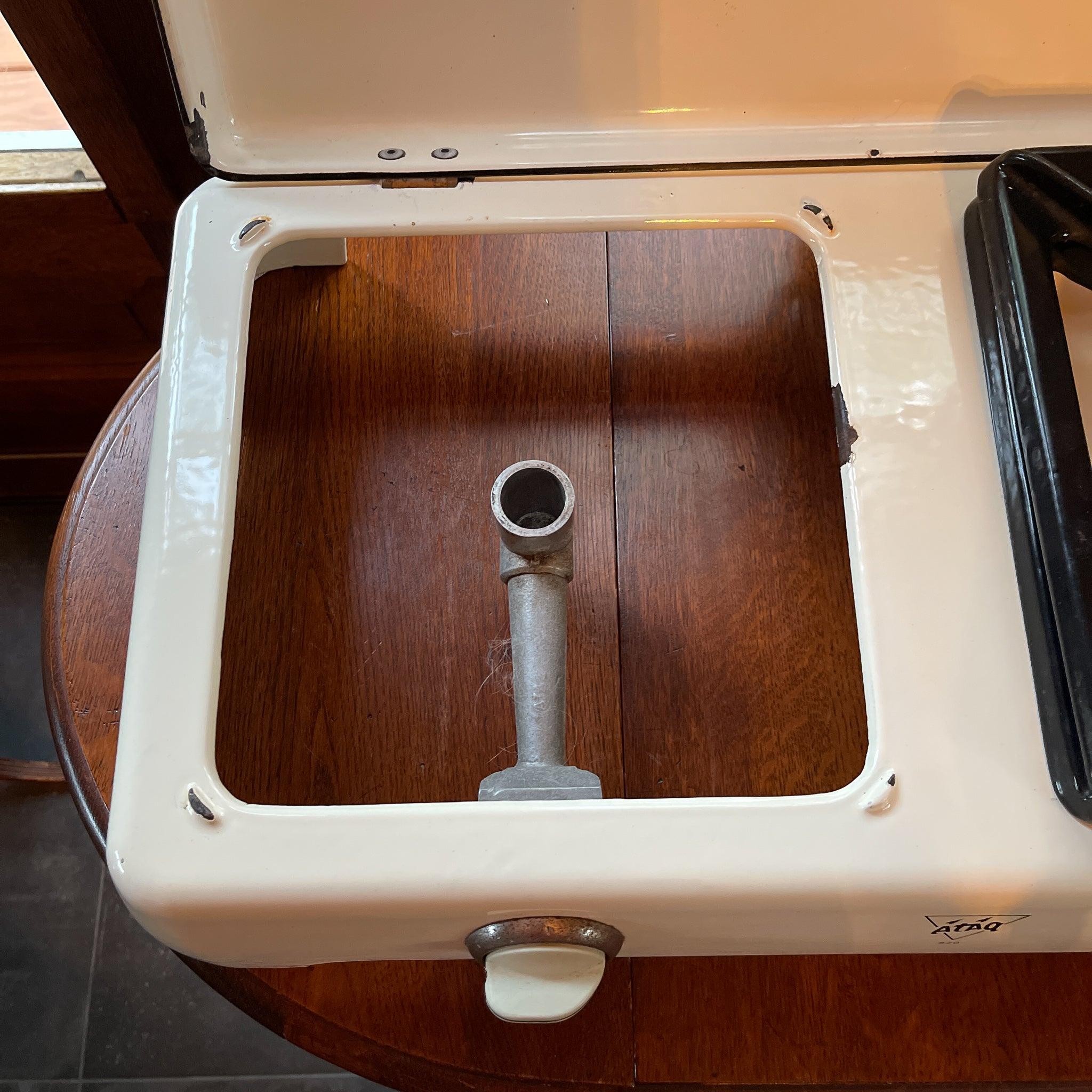 Emaille tweepits gasstel van Ataq - The Collectionist