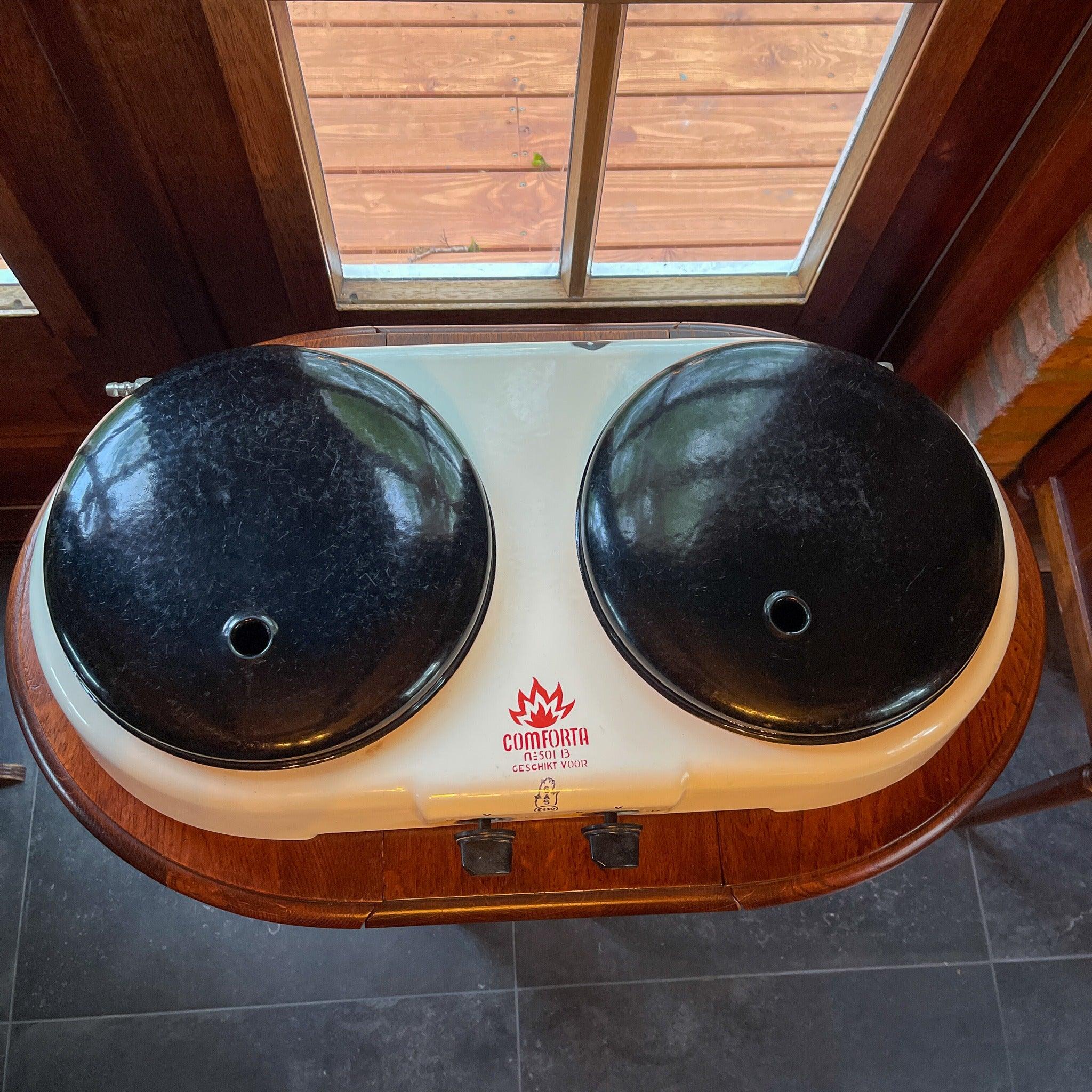 Emaille tweepits gasstel van Comforta - The Collectionist