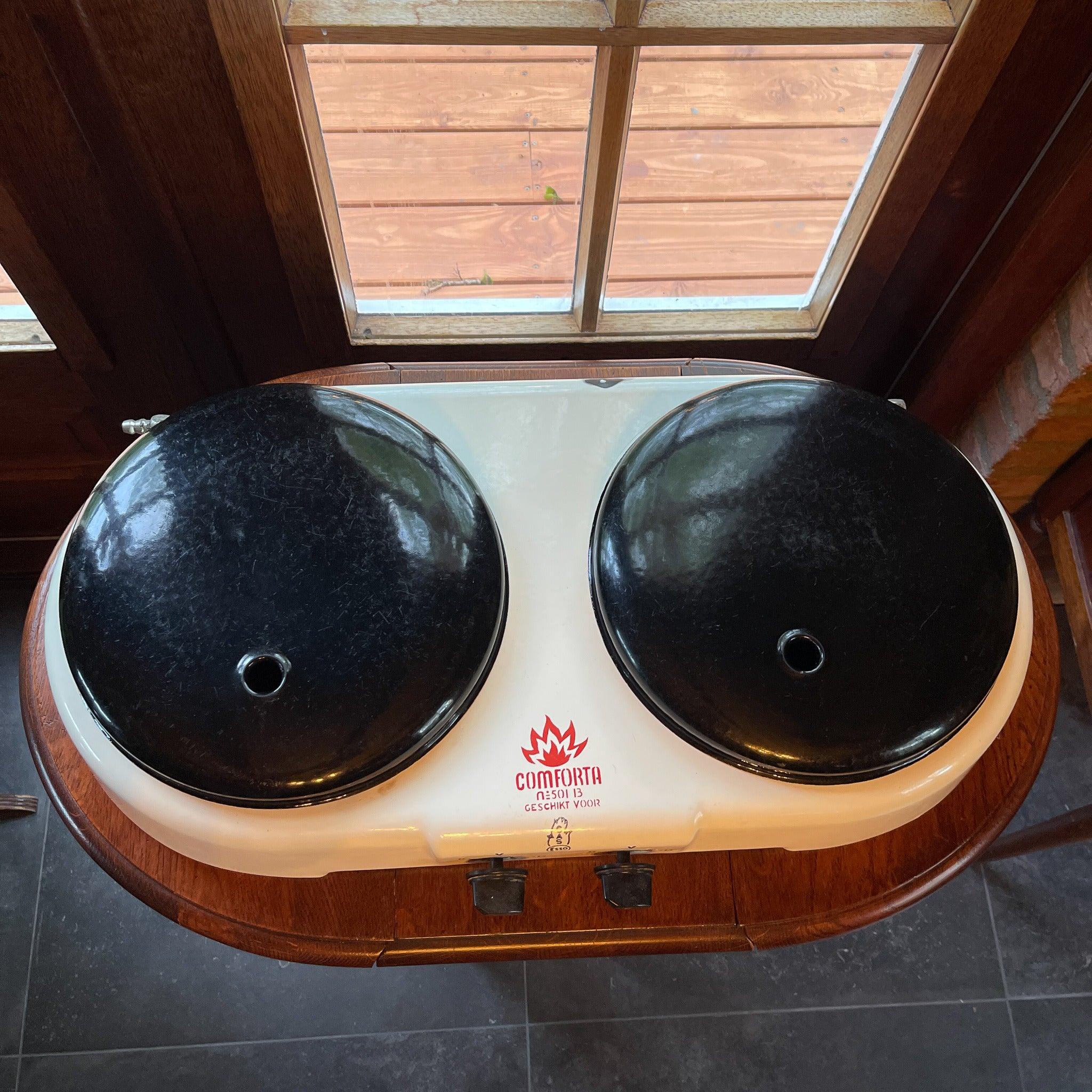 Emaille tweepits gasstel van Comforta - The Collectionist