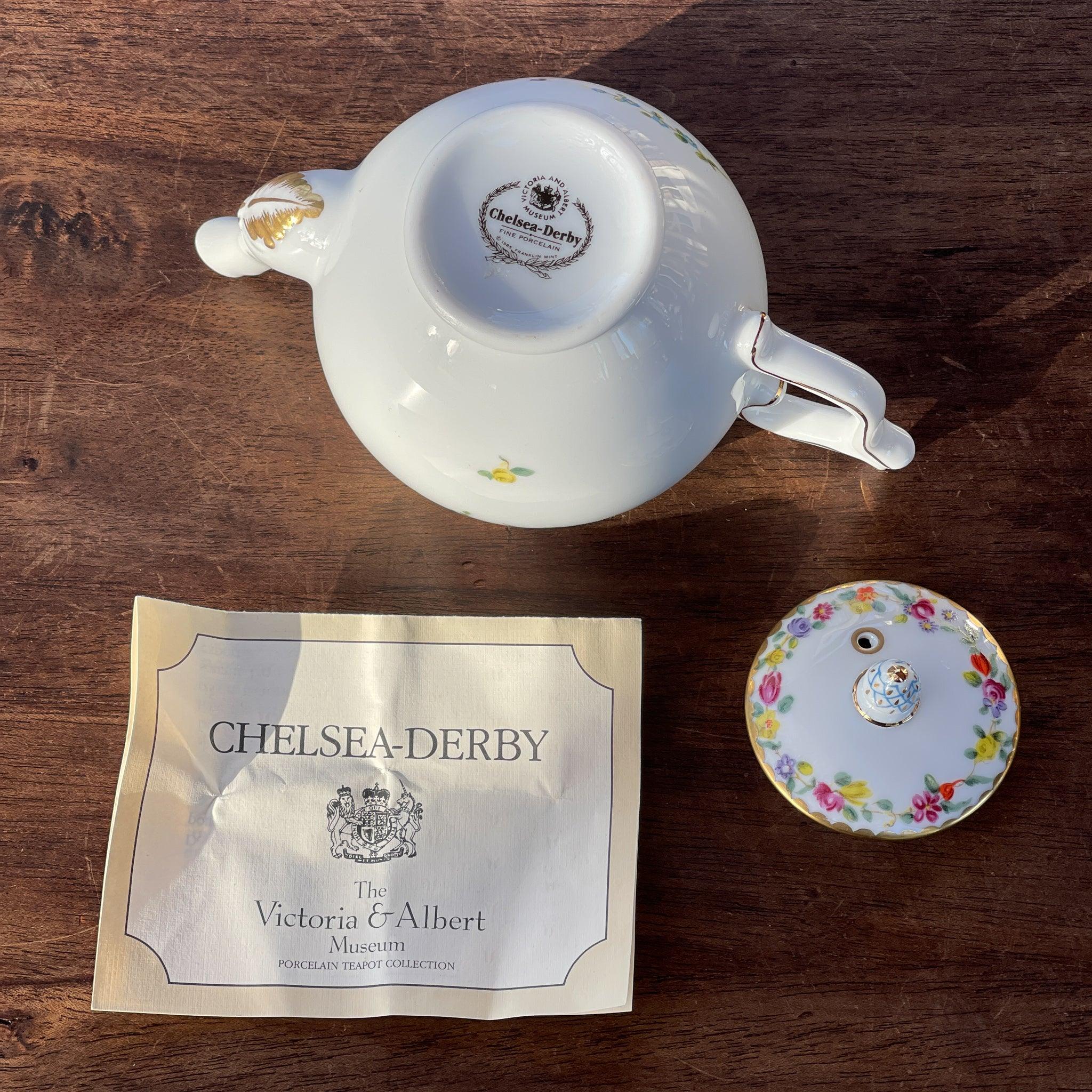 Franklin Mint replica theepot Chelsea - Derby - The Collectionist