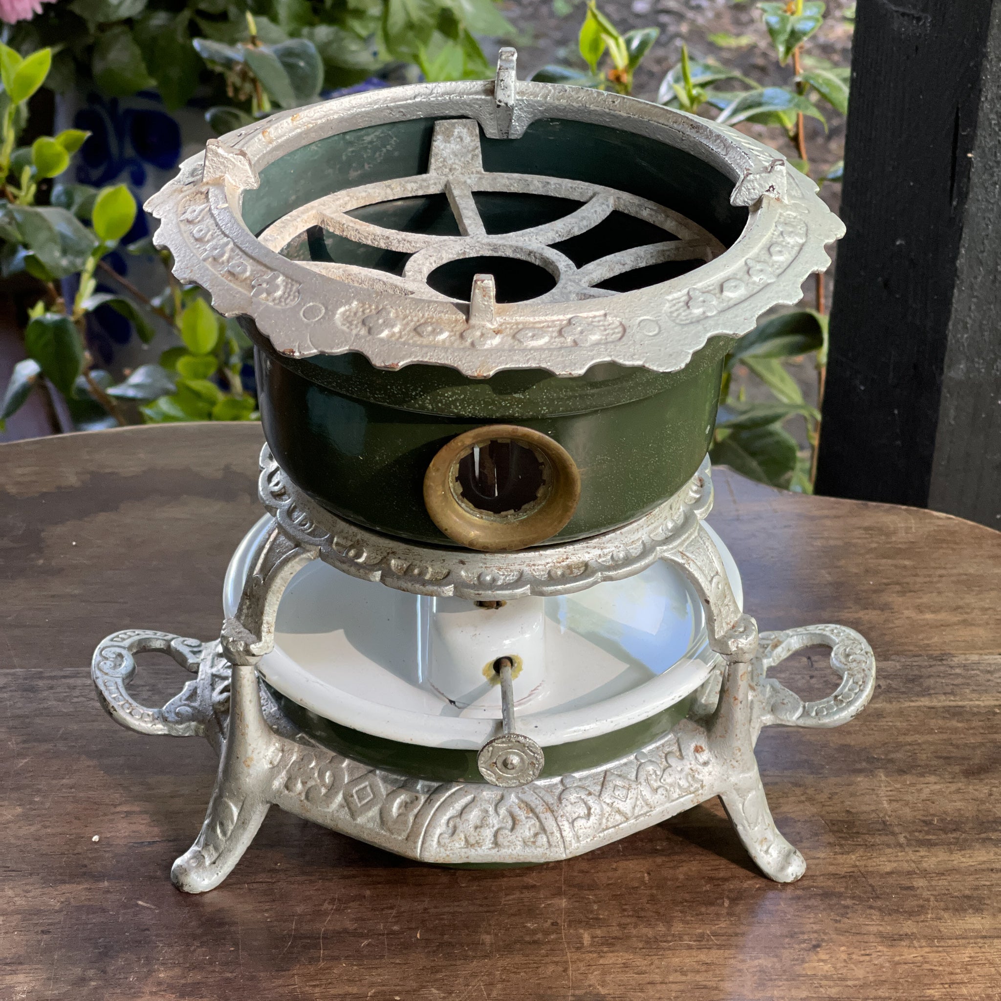 Gietijzeren 1 Pits Original Haller Petroleumstel - The Collectionist