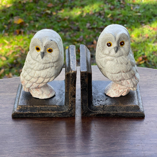 Gietijzeren boekensteunen Uil - Bamestra Curiosa