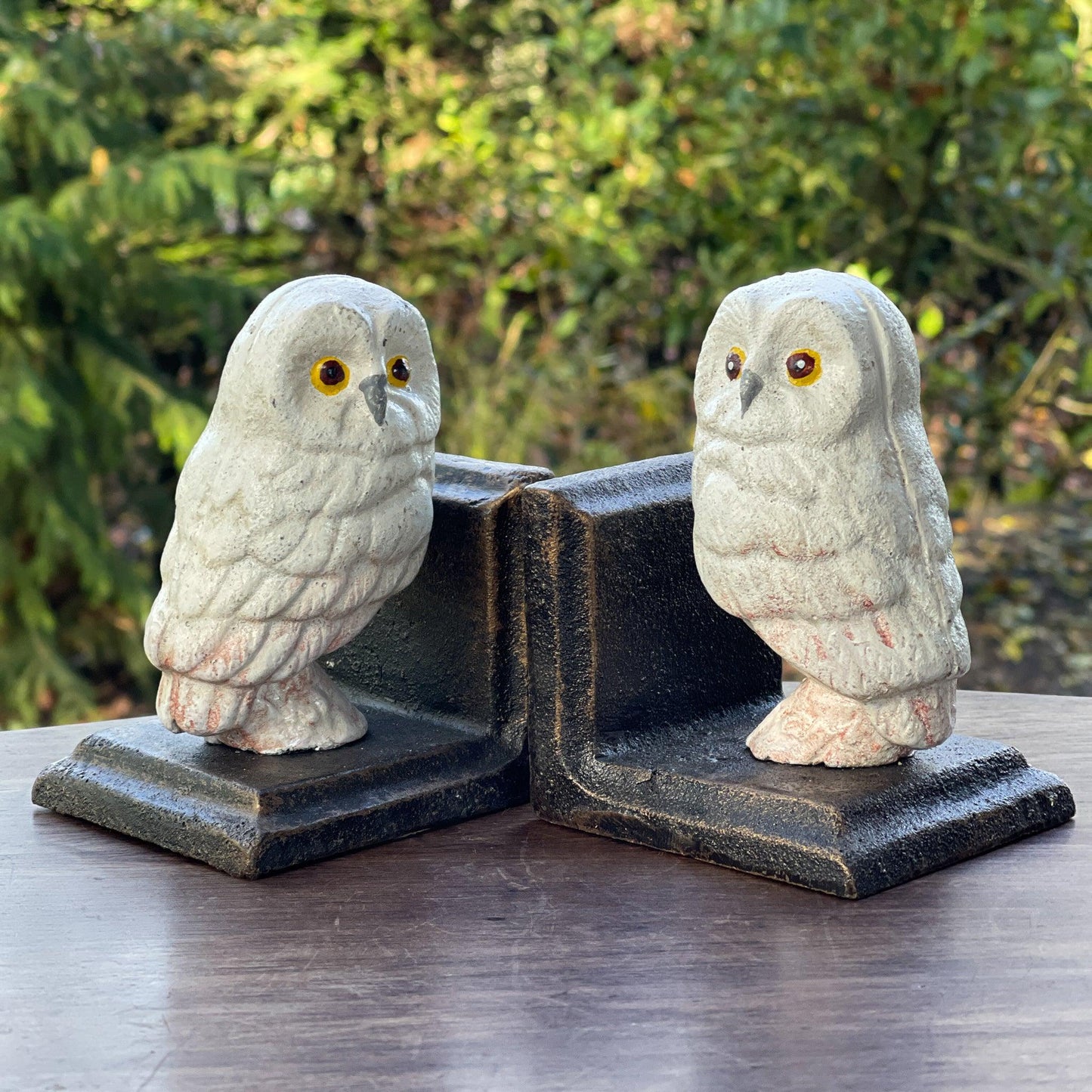 Gietijzeren boekensteunen Uil - Bamestra Curiosa