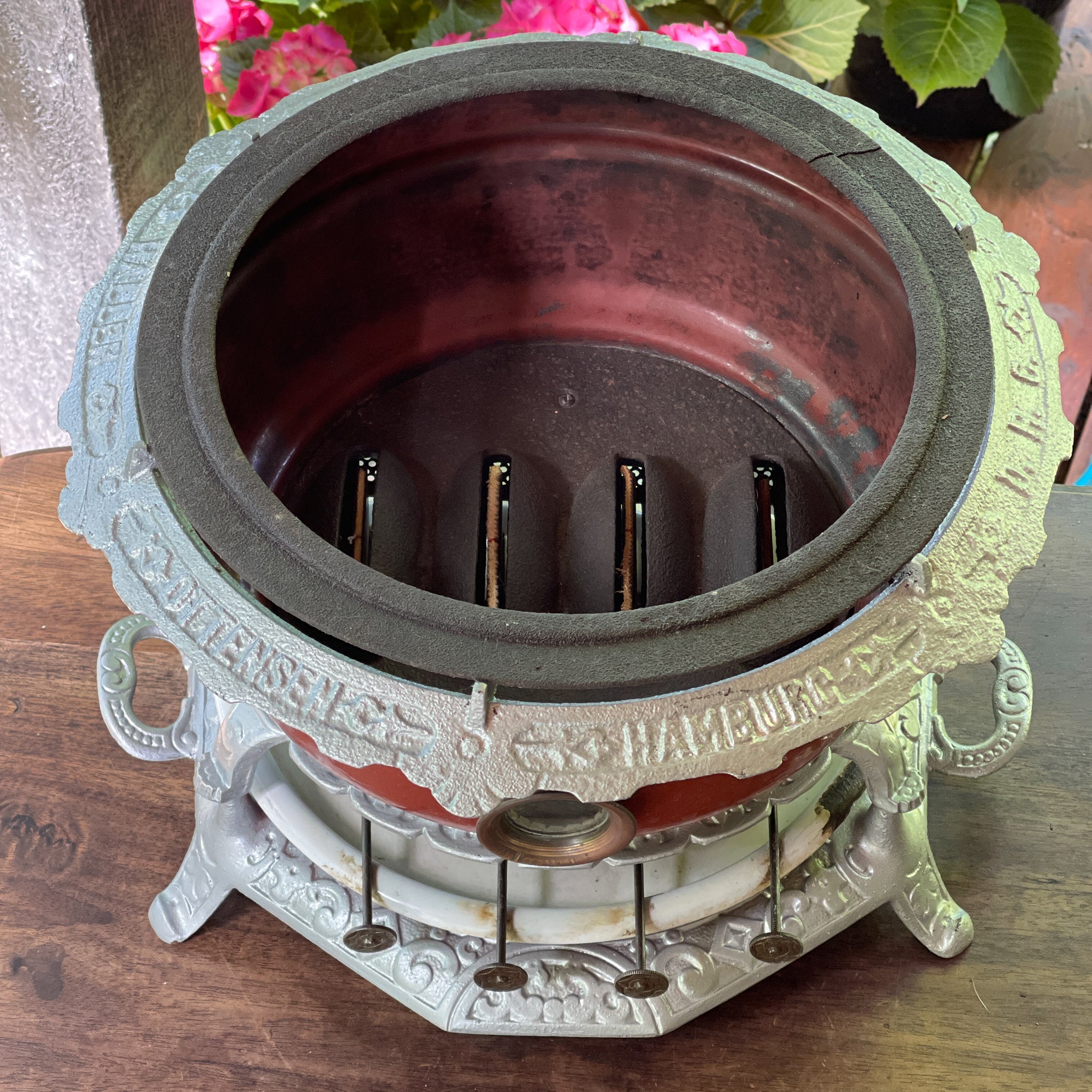 Gietijzeren Original Haller 4 Pits Petroleumstel - The Collectionist