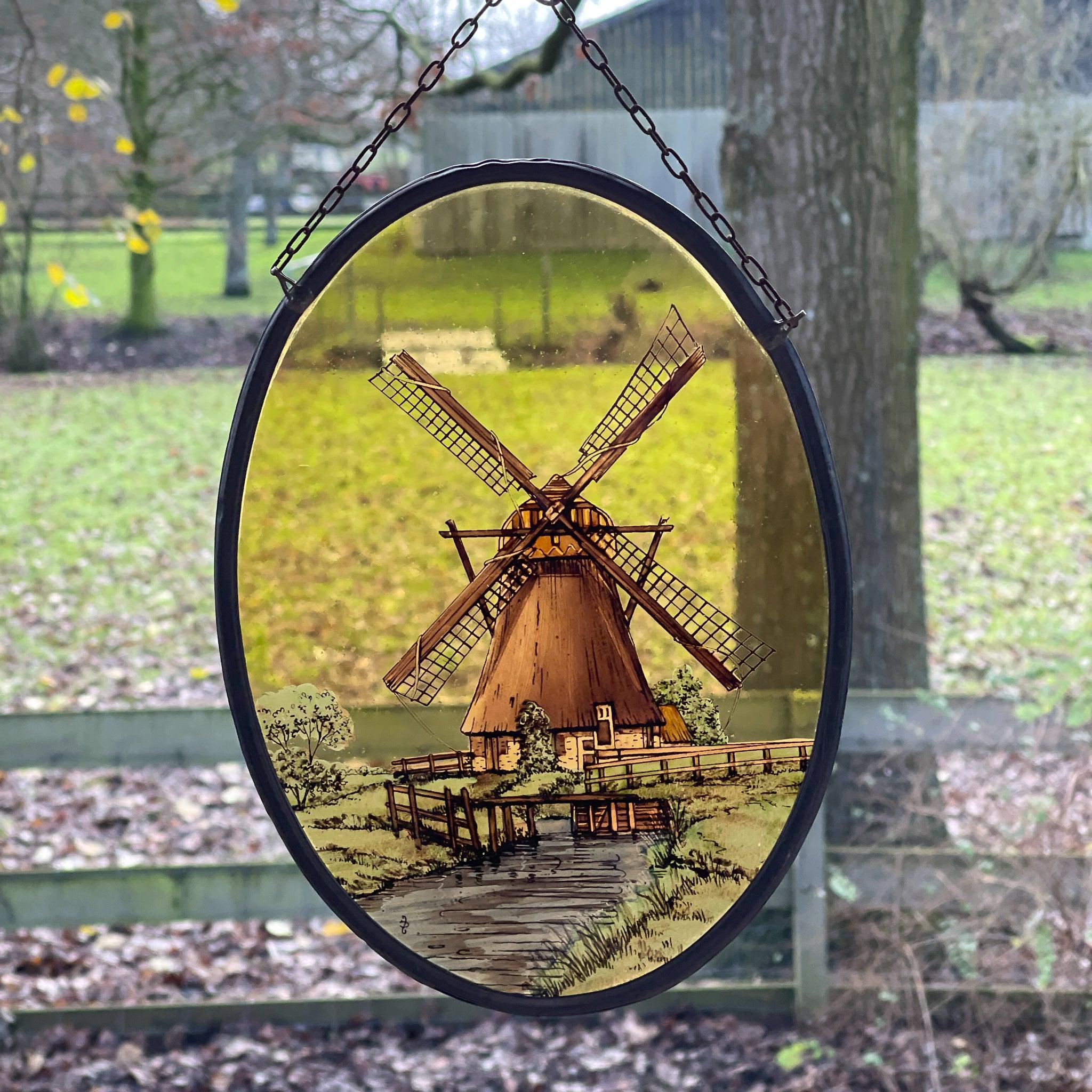 Glas in lood raamhanger Molen - The Collectionist