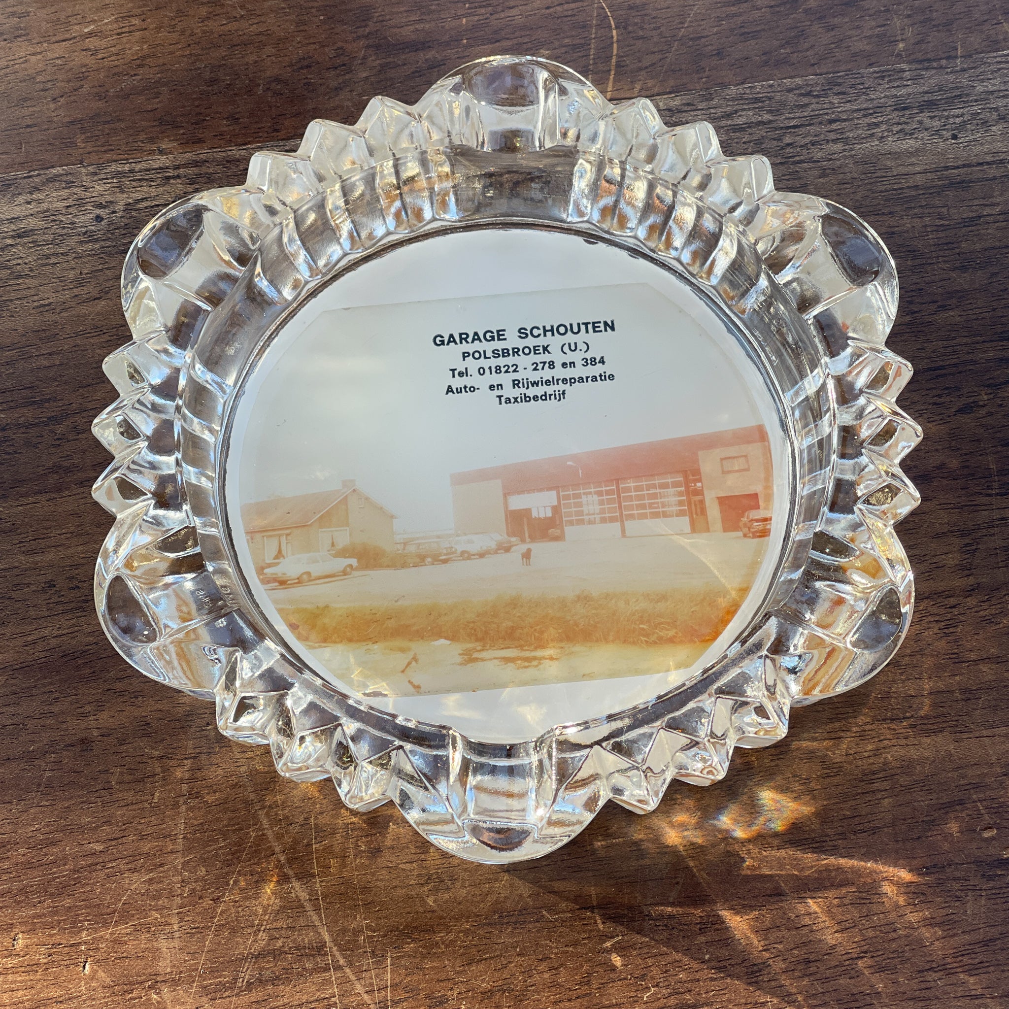 Glazen Asbak Garage Schouten Polsbroek - The Collectionist