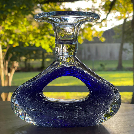 Glazen kandelaar Murano stijl - Bamestra Curiosa