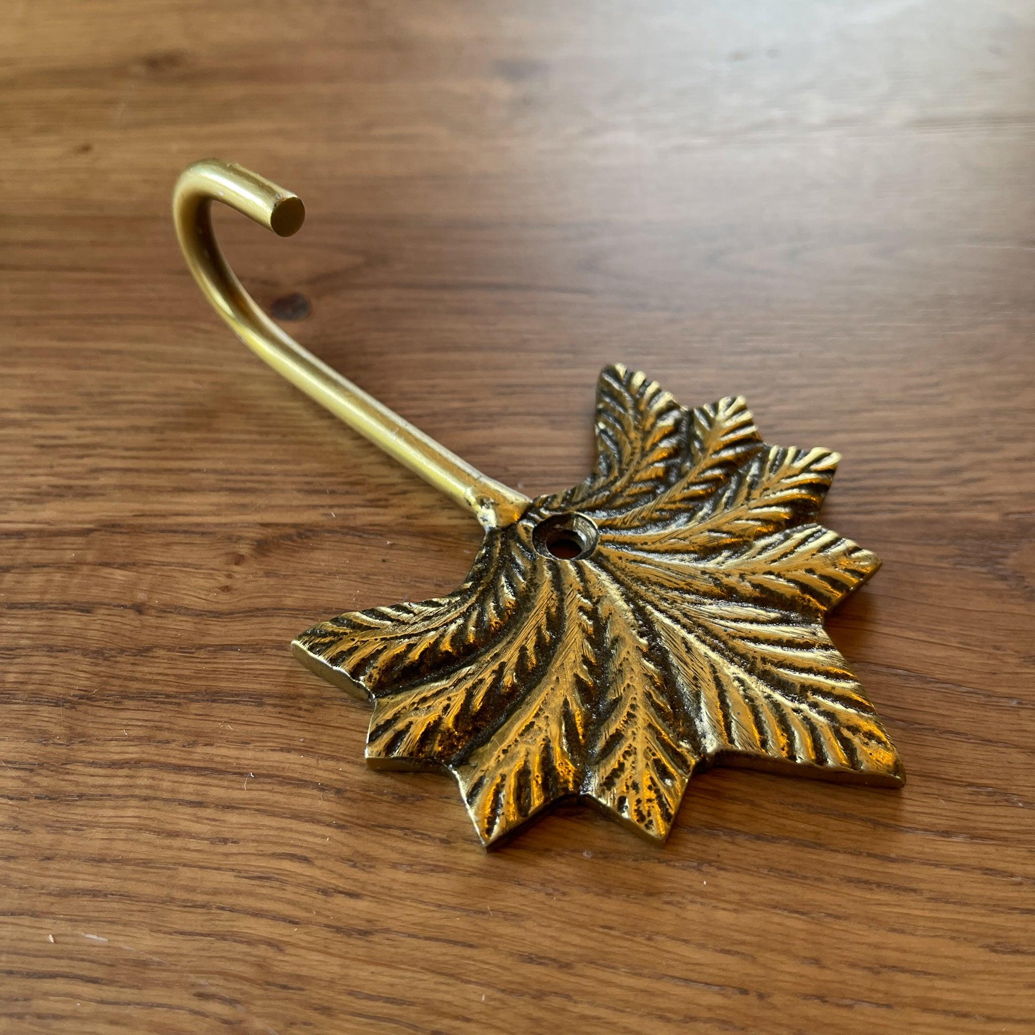 Gouden wandhaak met palm - The Collectionist