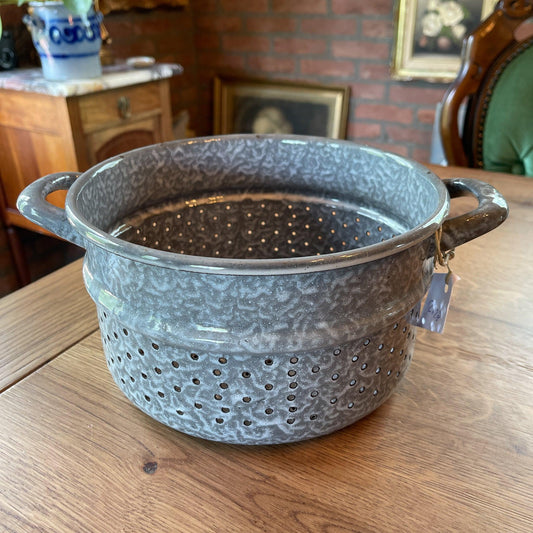 Grijs gewolkt emaille inzet - Bamestra Curiosa