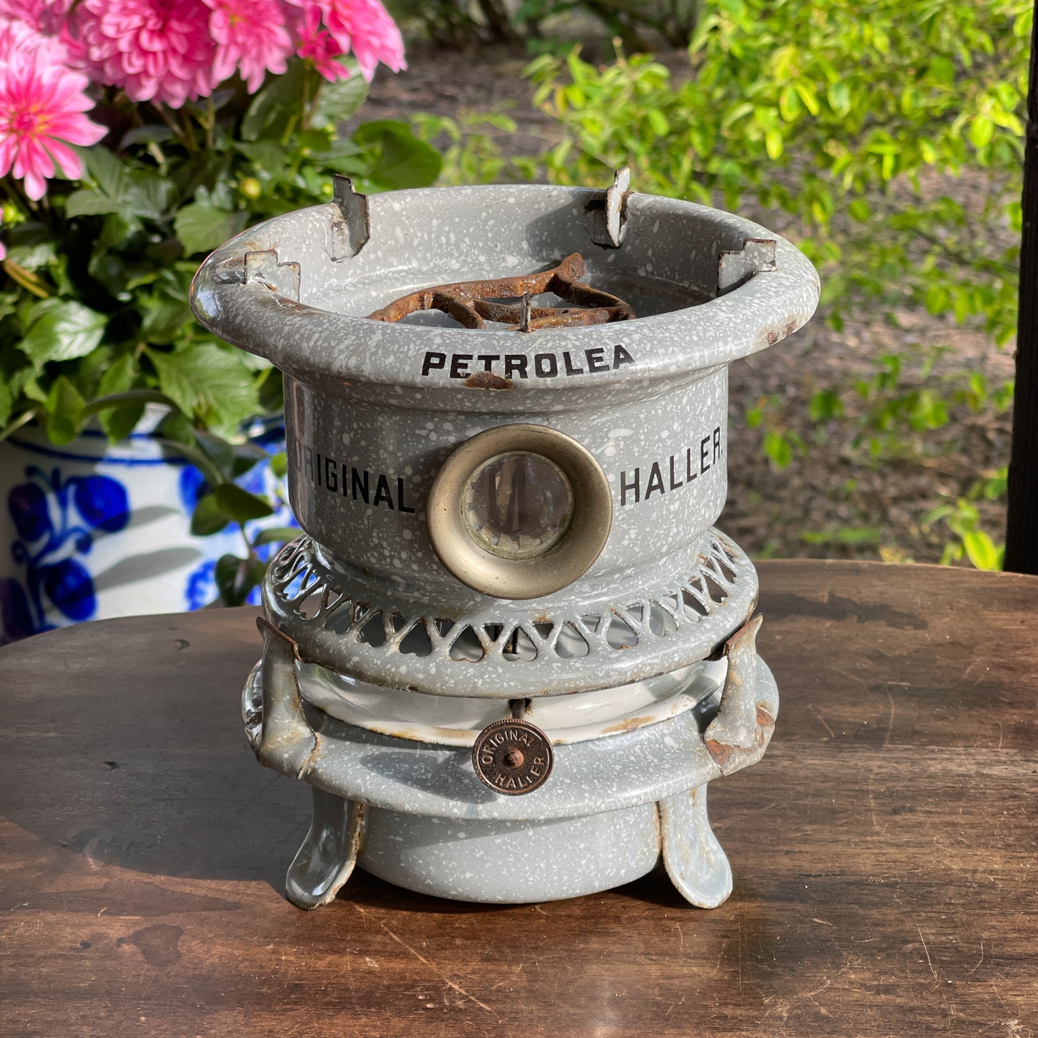 Grijs Gewolkte Original Haller Petroleumstel - The Collectionist