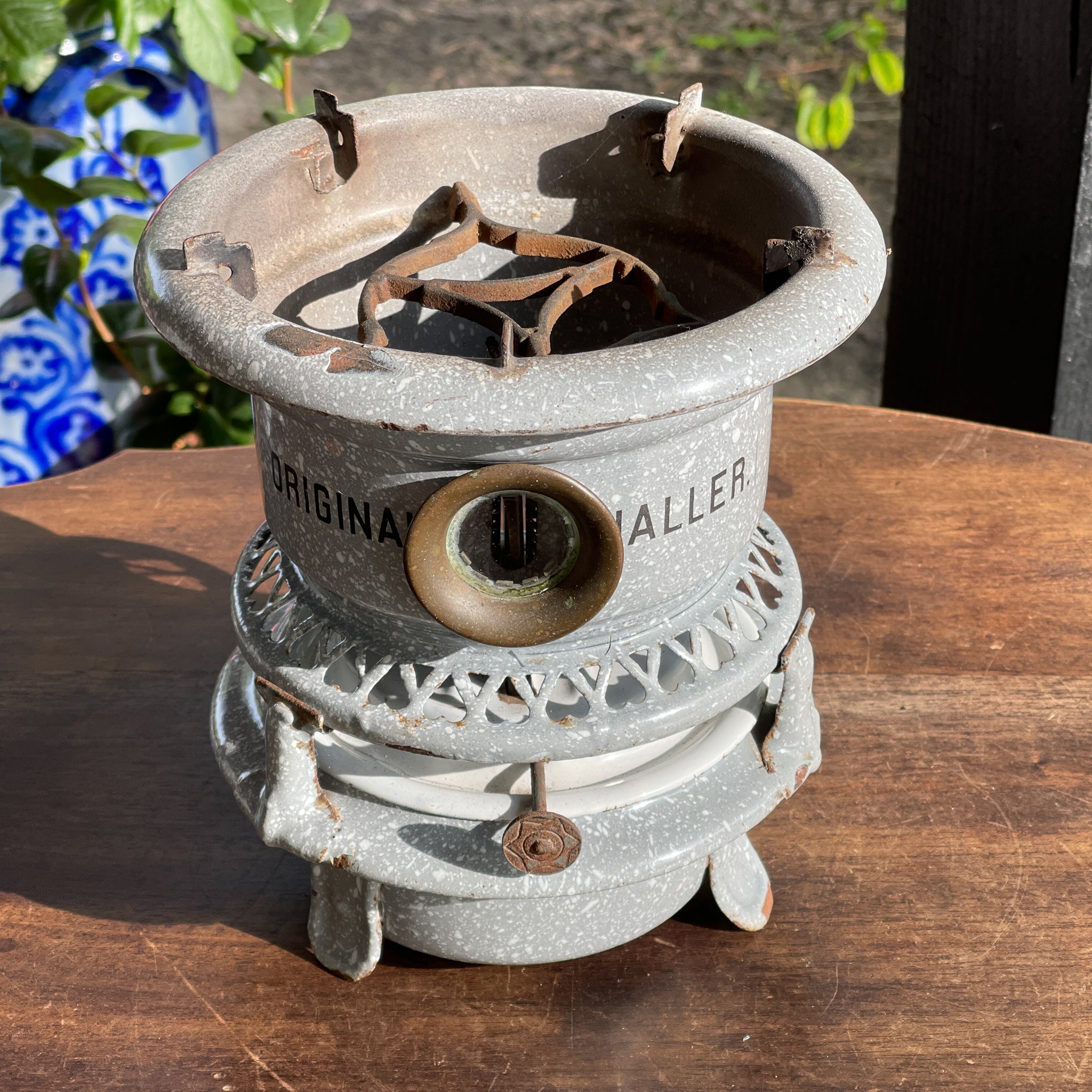 Grijs Gewolkte Original Haller Petroleumstel - The Collectionist