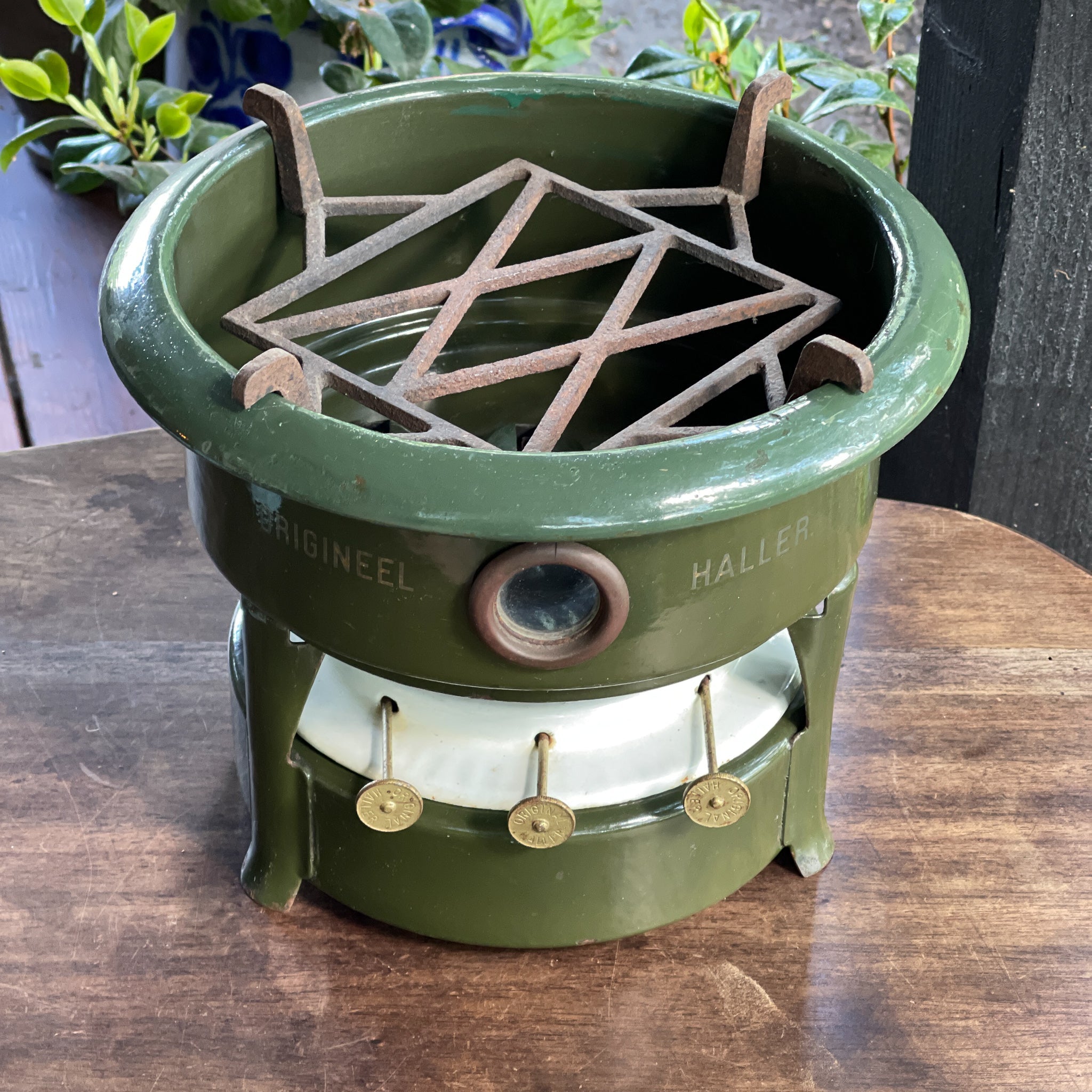 Groene 3 Pits Original Haller Petroleumstel - The Collectionist