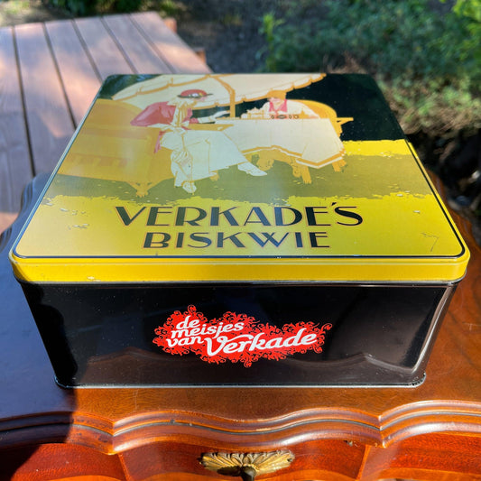 Groot koekblik van Verkade Biskwie - Bamestra Curiosa