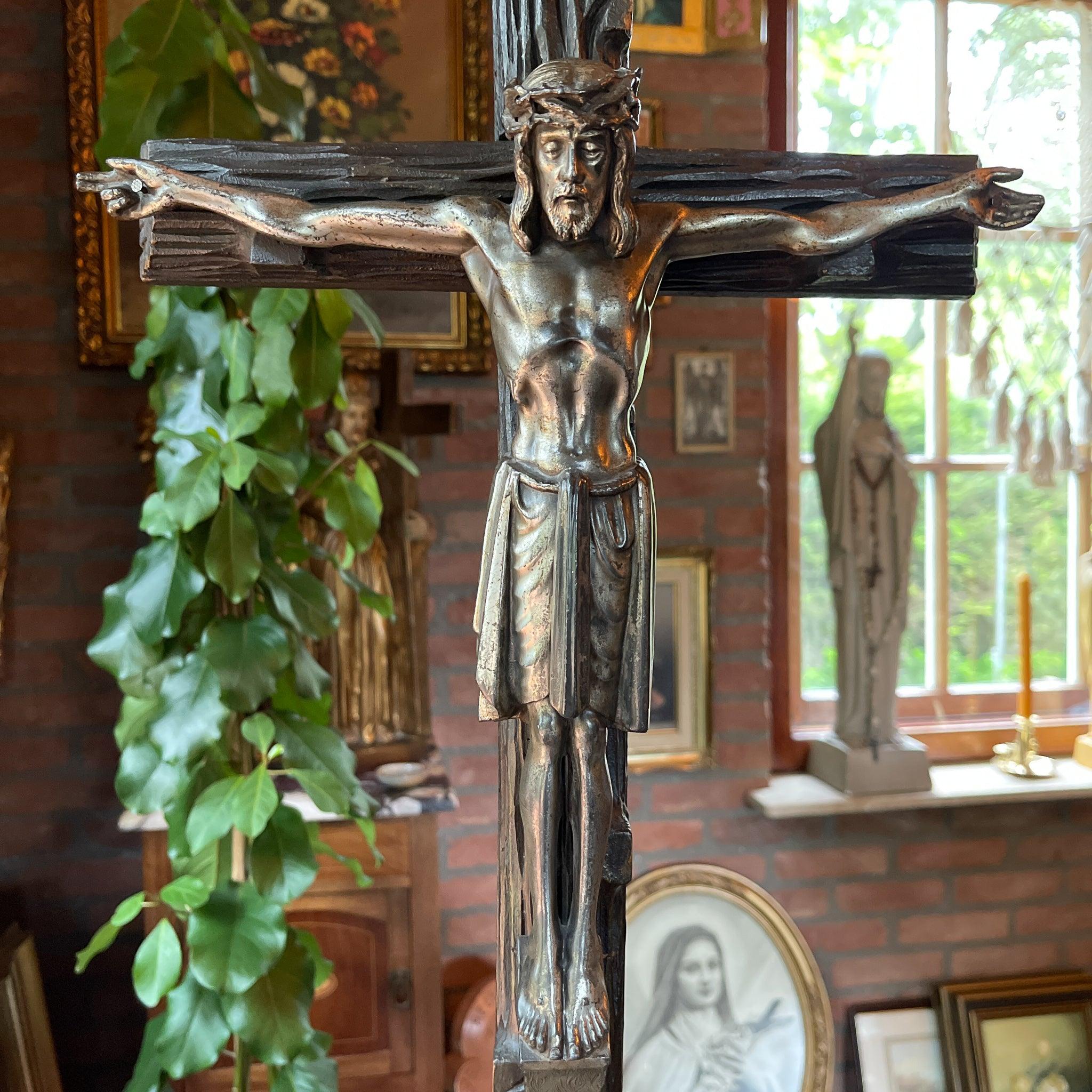 Grote antieke crucifix - The Collectionist