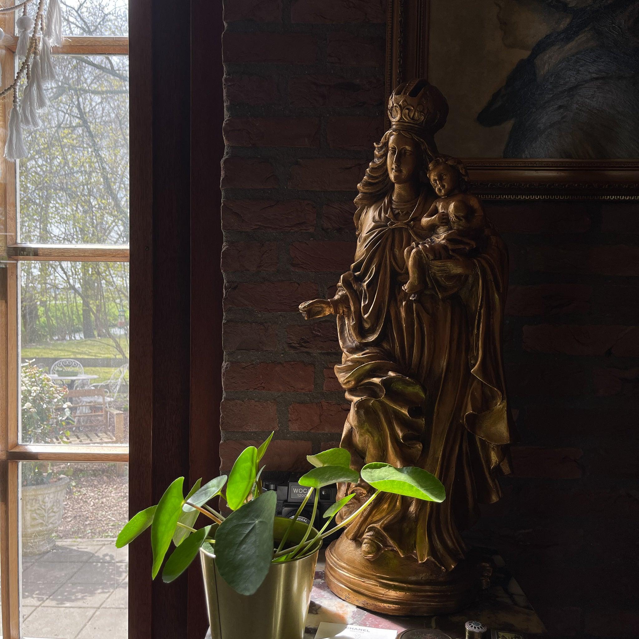 Grote gouden Maria beeld - The Collectionist