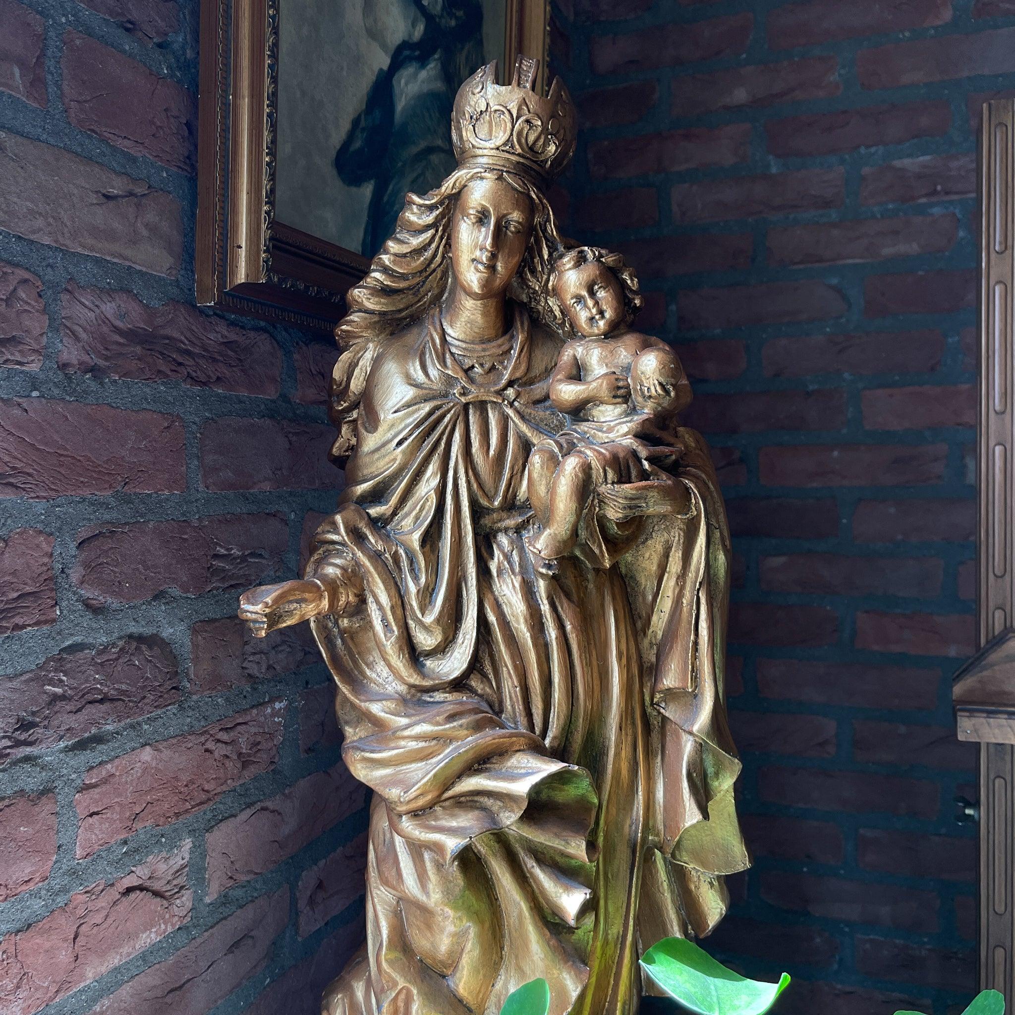 Grote gouden Maria beeld - The Collectionist