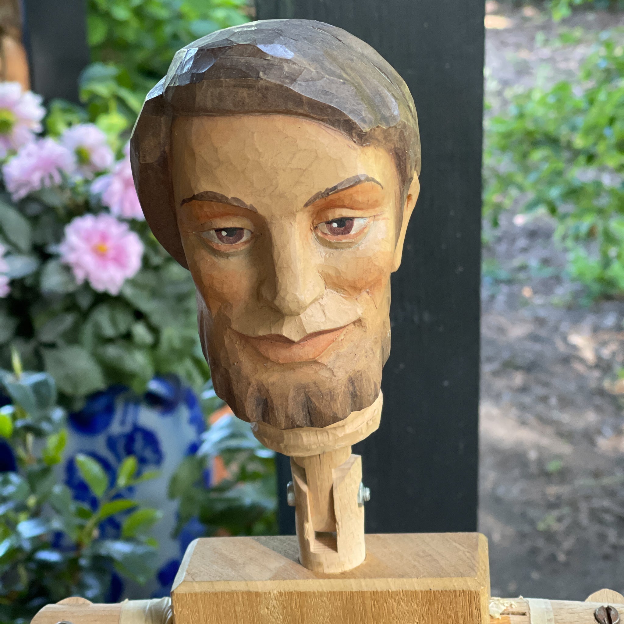 Grote handgesneden houten marionet / articulerende studiepop – mannelijk model – 90 cm - The Collectionist