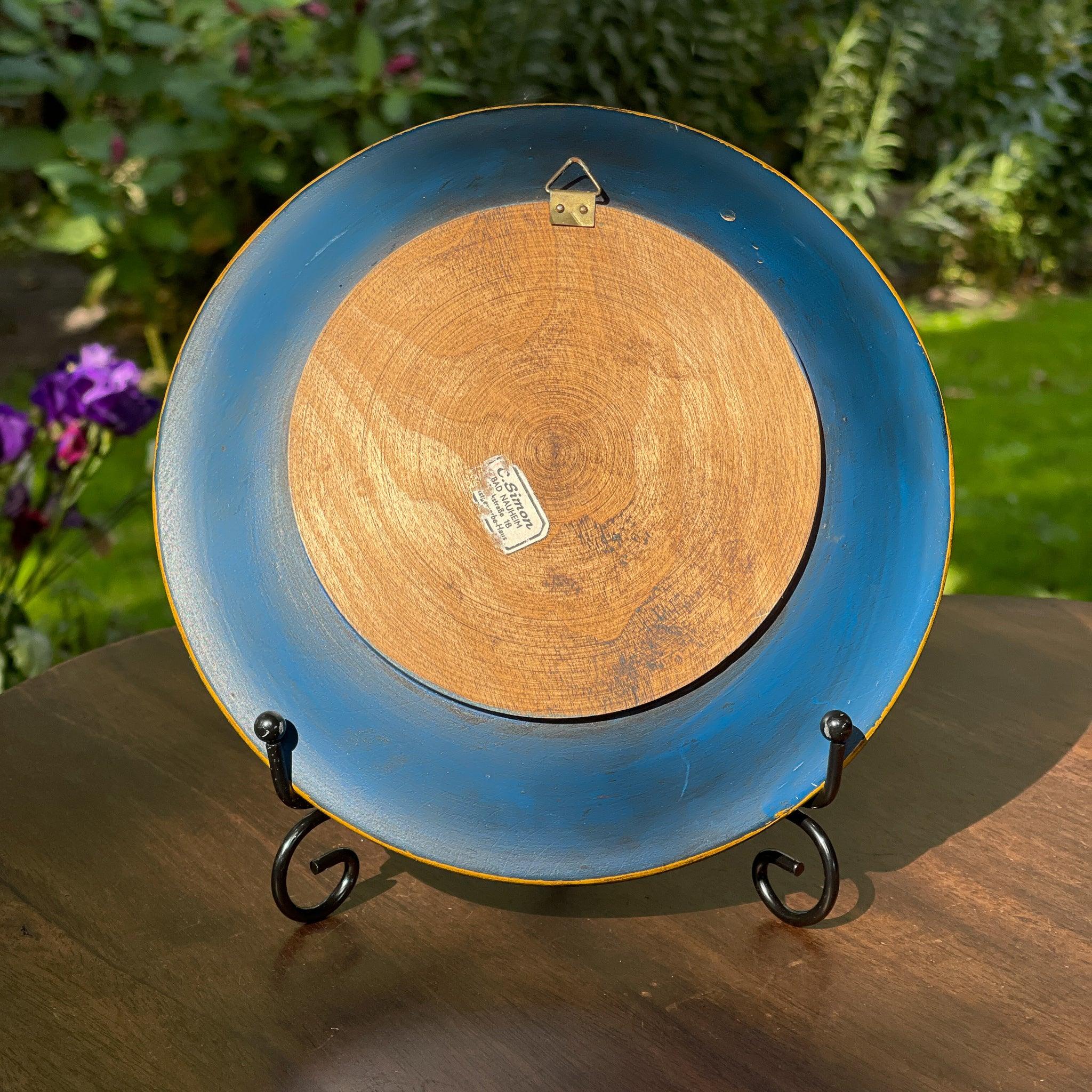 Hindeloopen geschilderd wandbordje van hout - The Collectionist