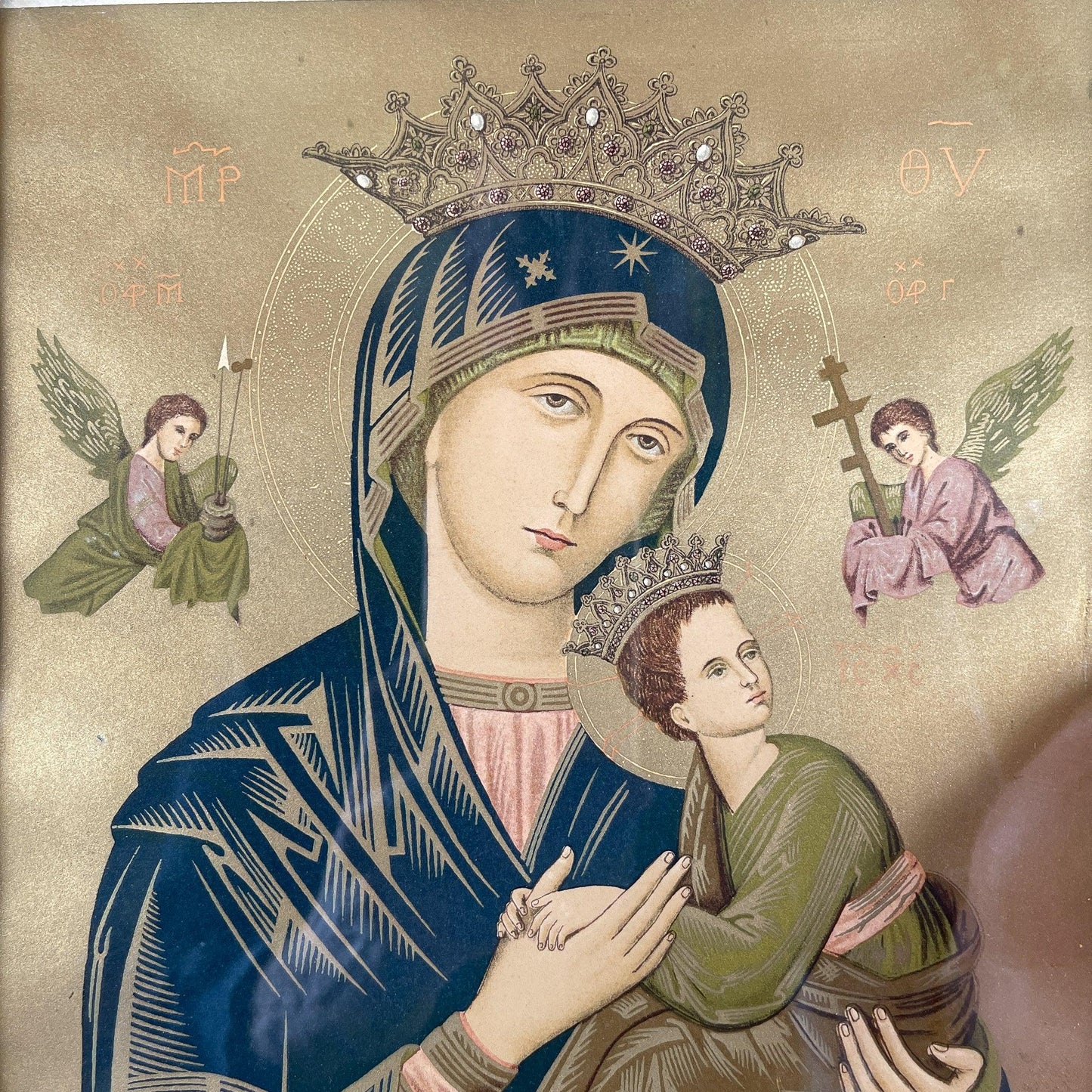 Ikoon in oude lijst - Bamestra Curiosa