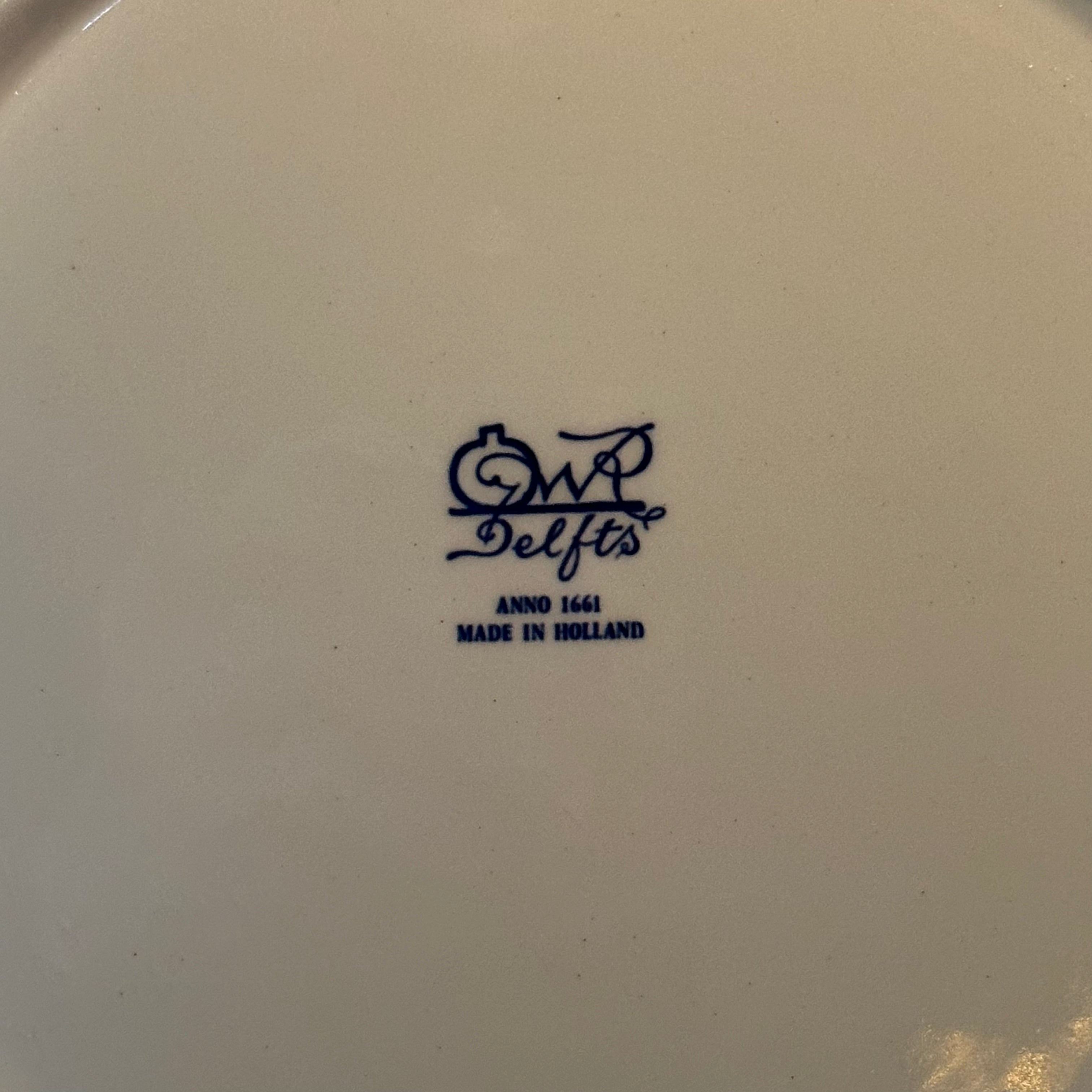 Delfts Blauw bord De Vioolspeler van Van Ostade The Collectionist