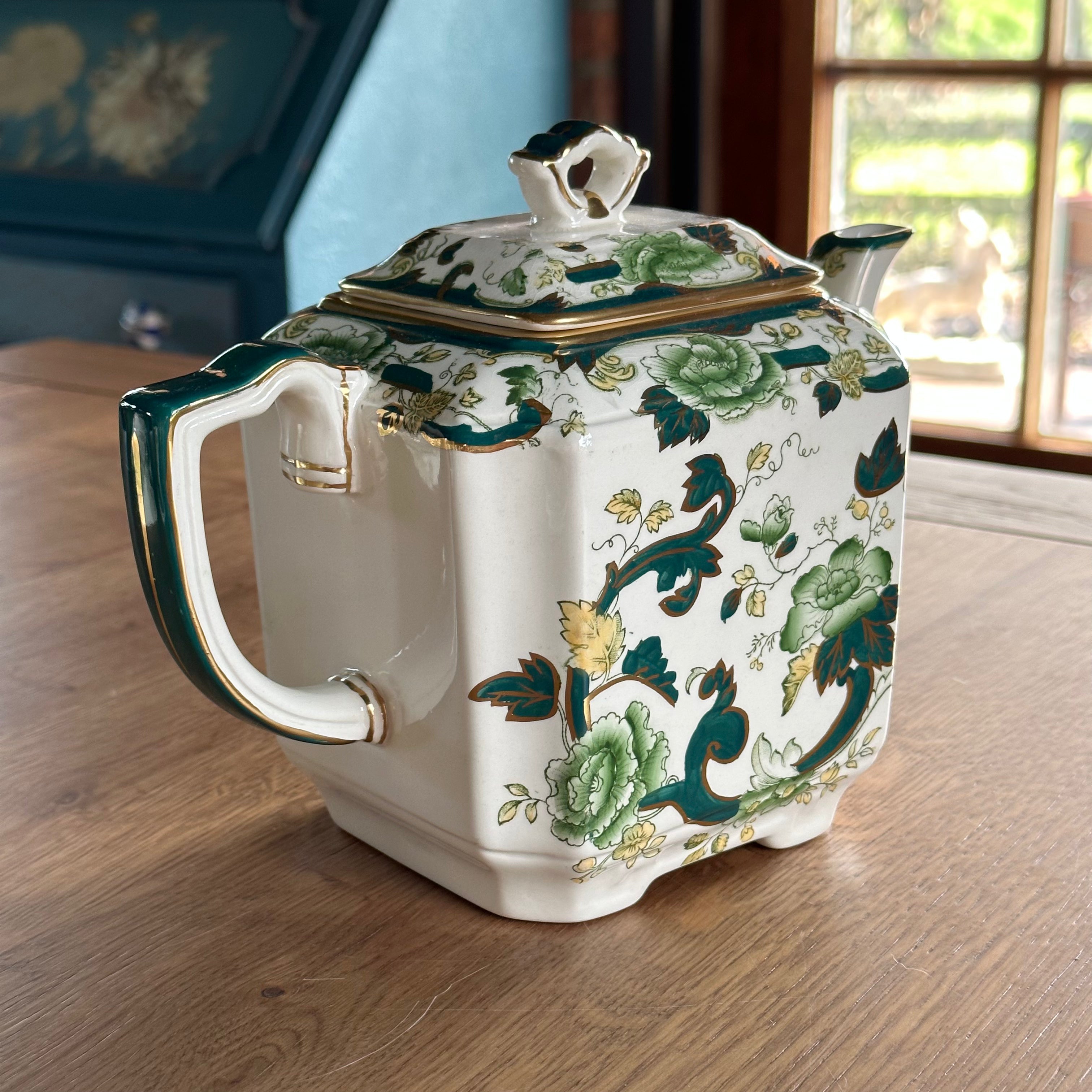 Mason’s Ironstone Chartreuse Zes Persoons Theeservies The Collectionist