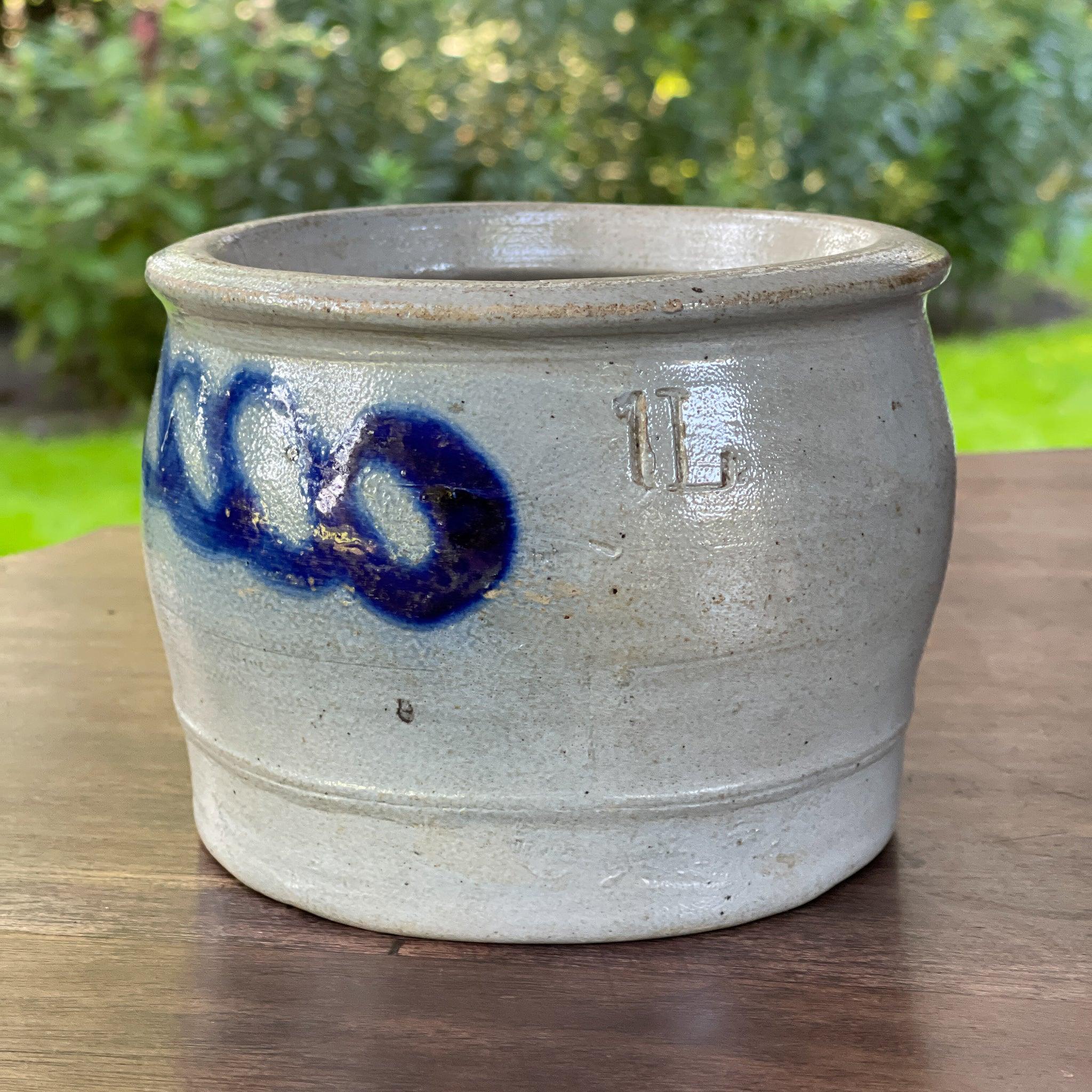 Keulse aardewerk roomboter pot J. de Kroes Overschie - The Collectionist