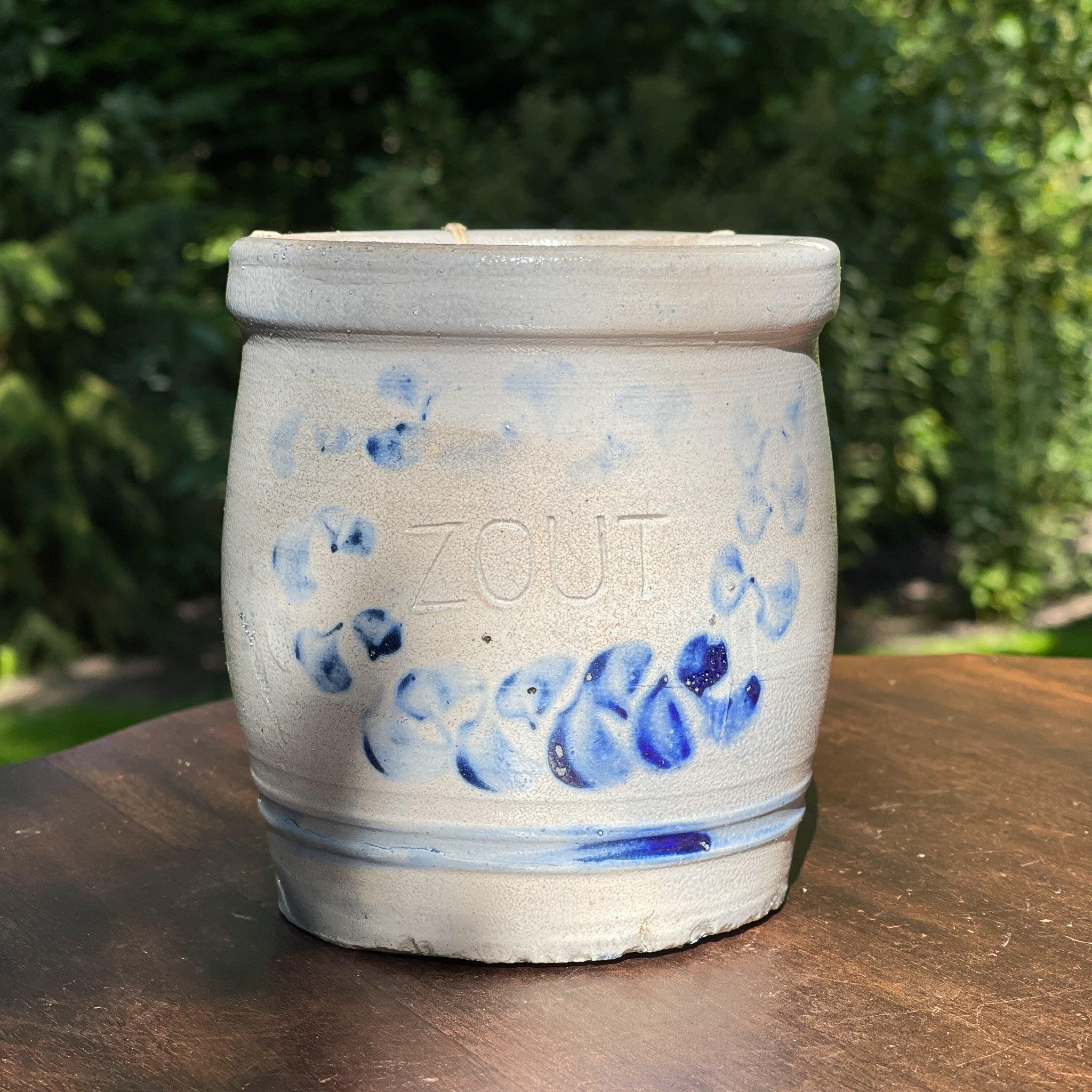 Keulse aardewerk zout pot / bloempot - The Collectionist