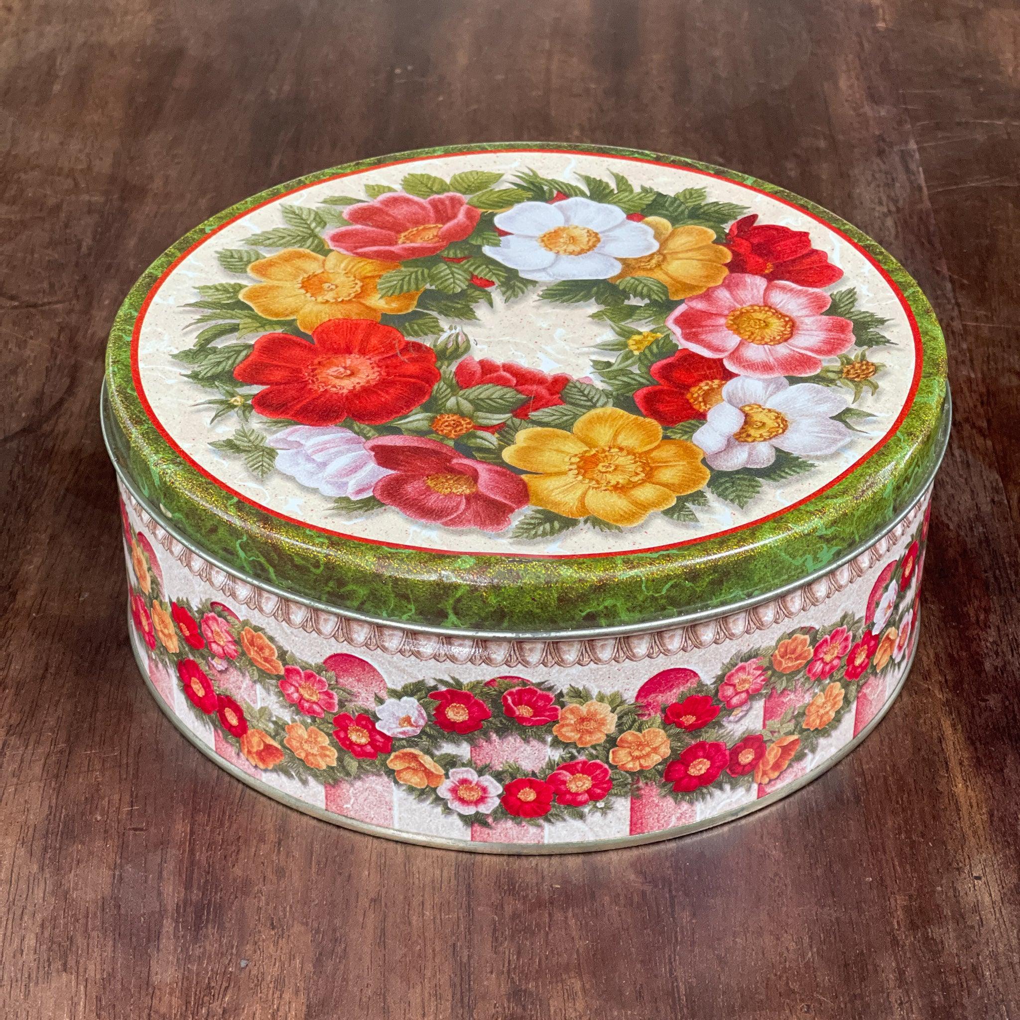 Koekblik met bloemen - The Collectionist