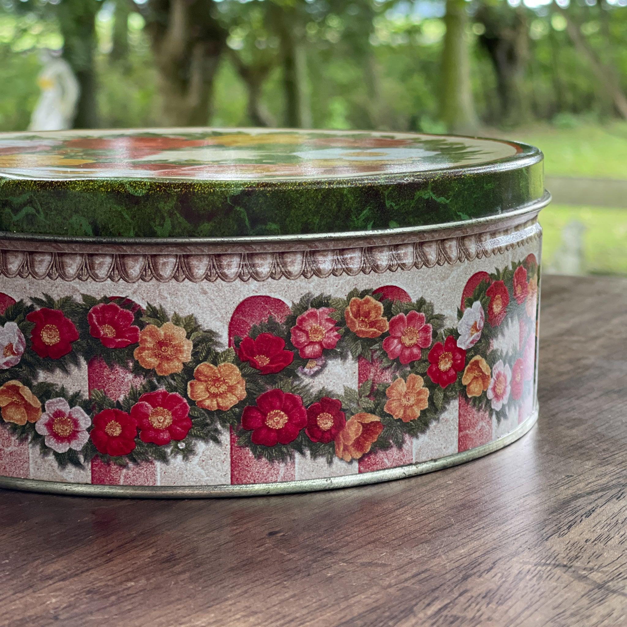 Koekblik met bloemen - The Collectionist