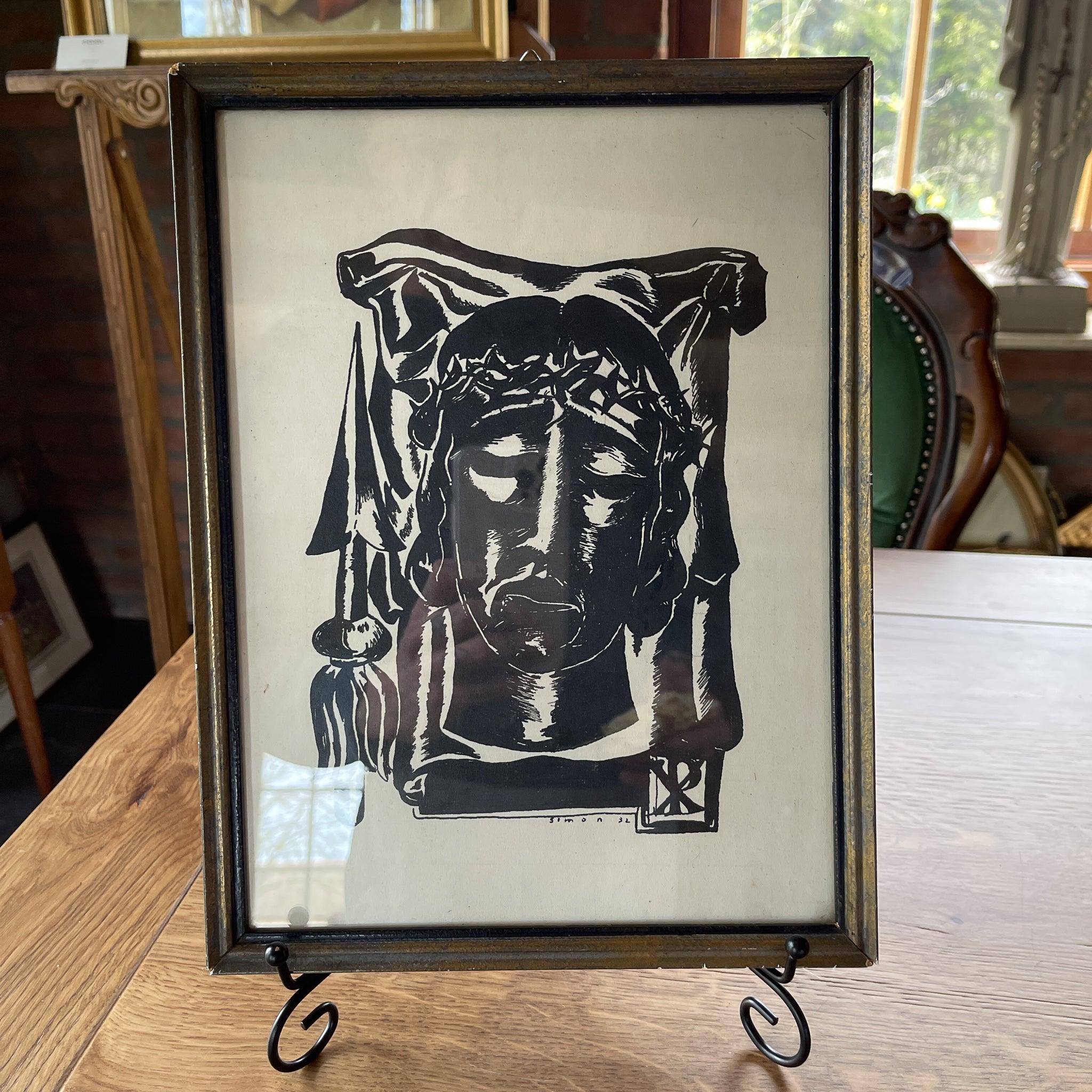 Lithografie van Jezus (1932) - The Collectionist