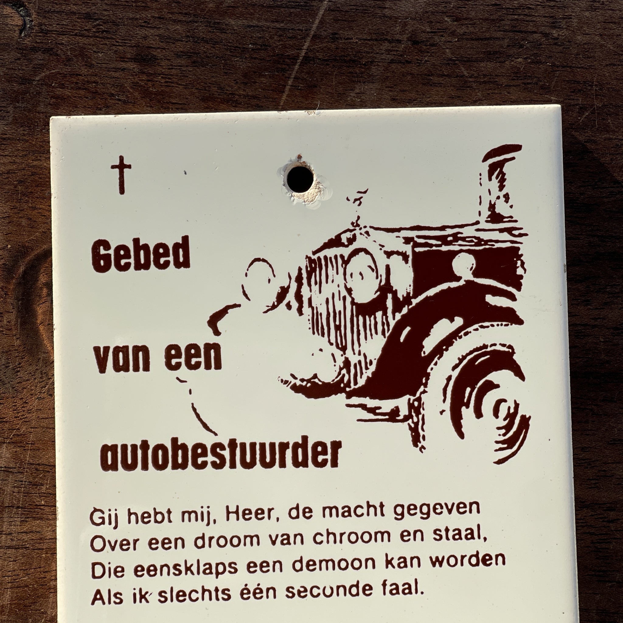Mosa Tegeltje Gebed Van Een Autobestuurder - The Collectionist