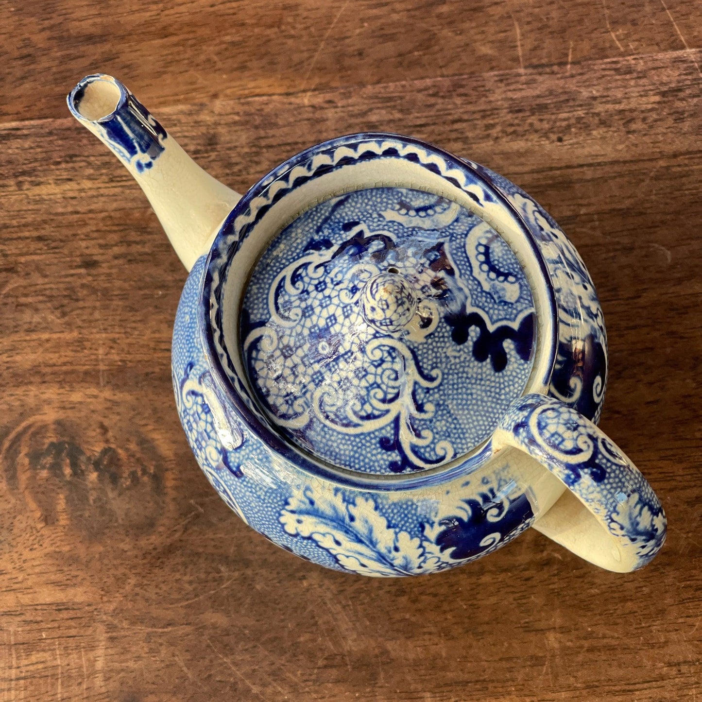 Chinees porseleinen theepotje craquelé - Bamestra Curiosa