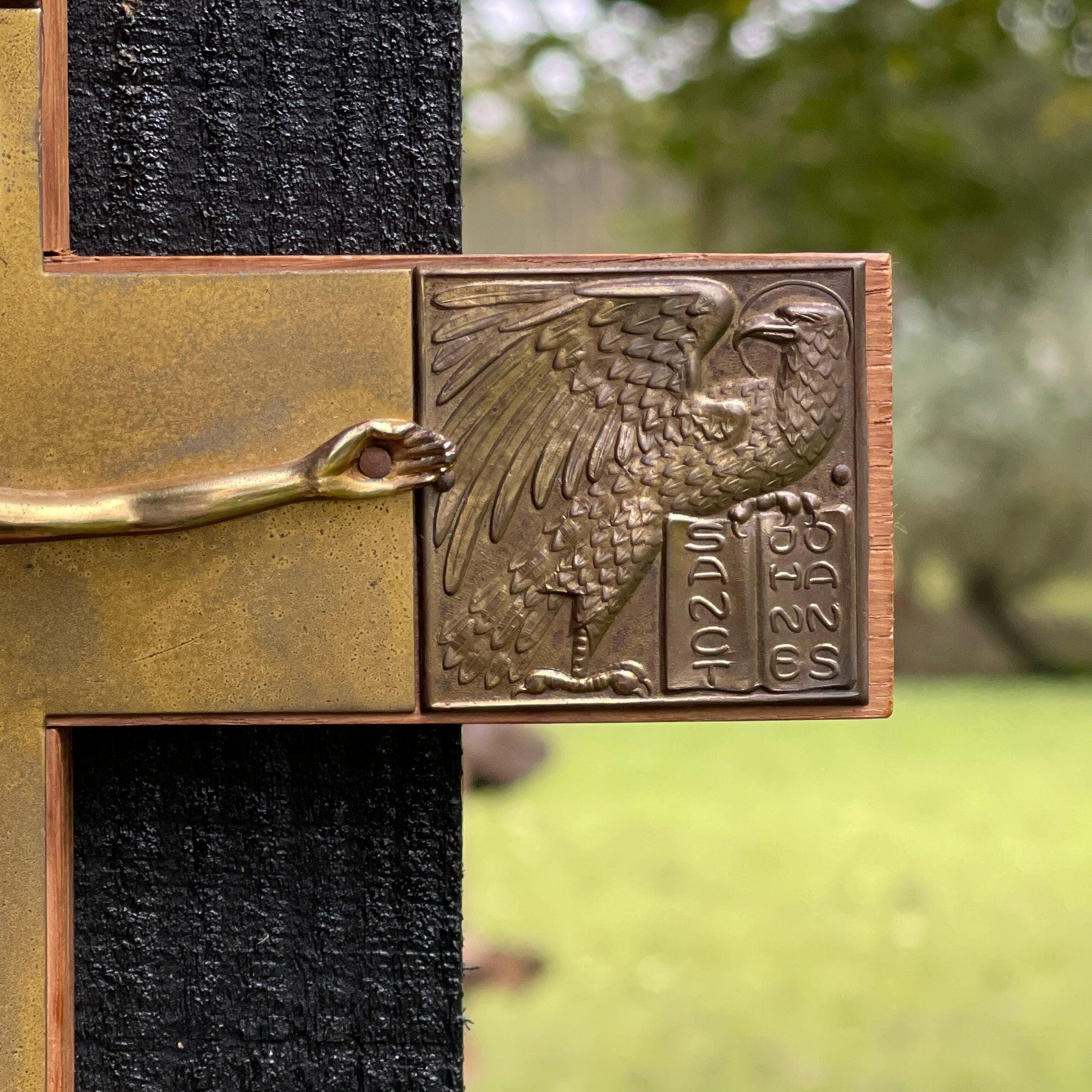 Prachtige koperen crucifix met Jezus - The Collectionist