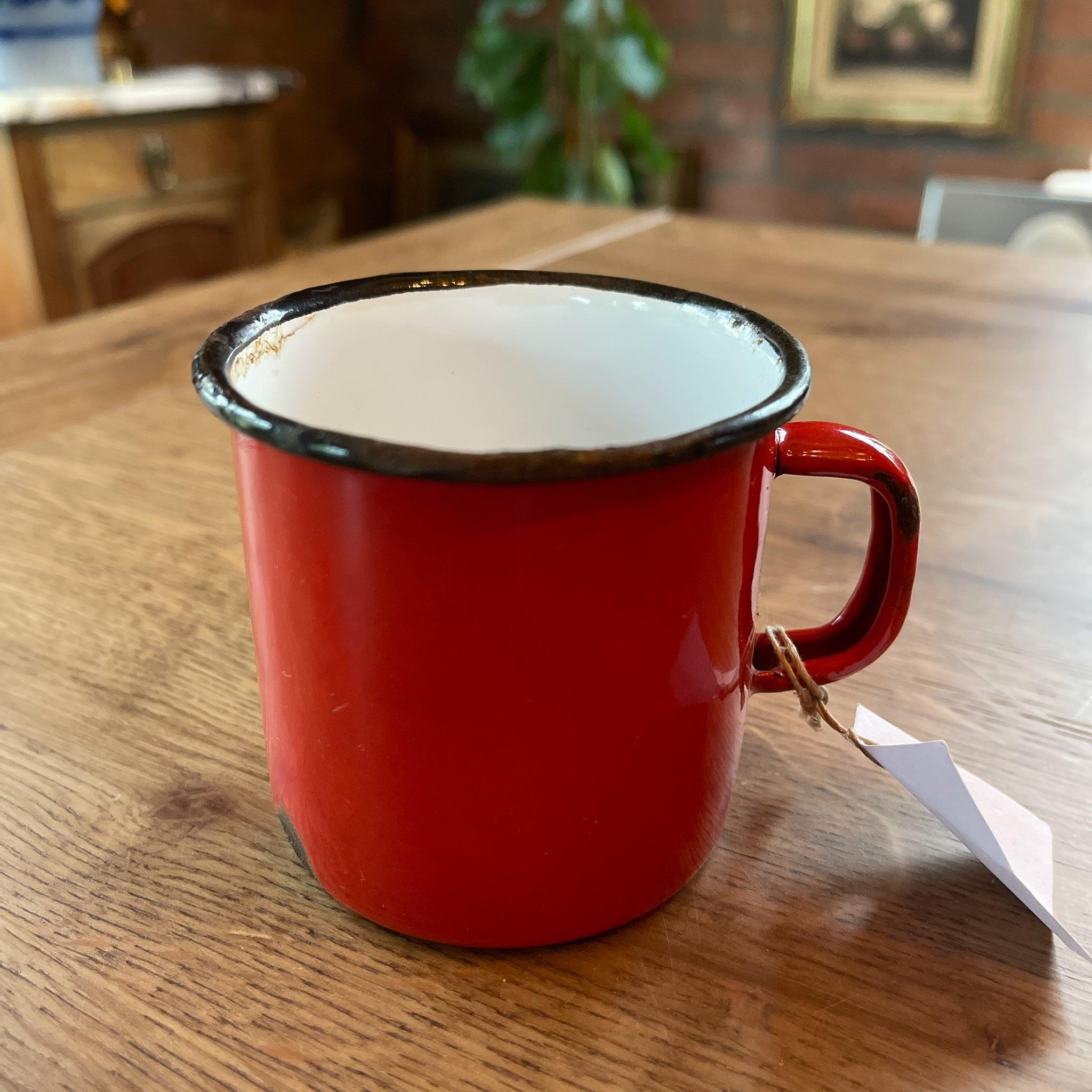Rode emaille beker - The Collectionist